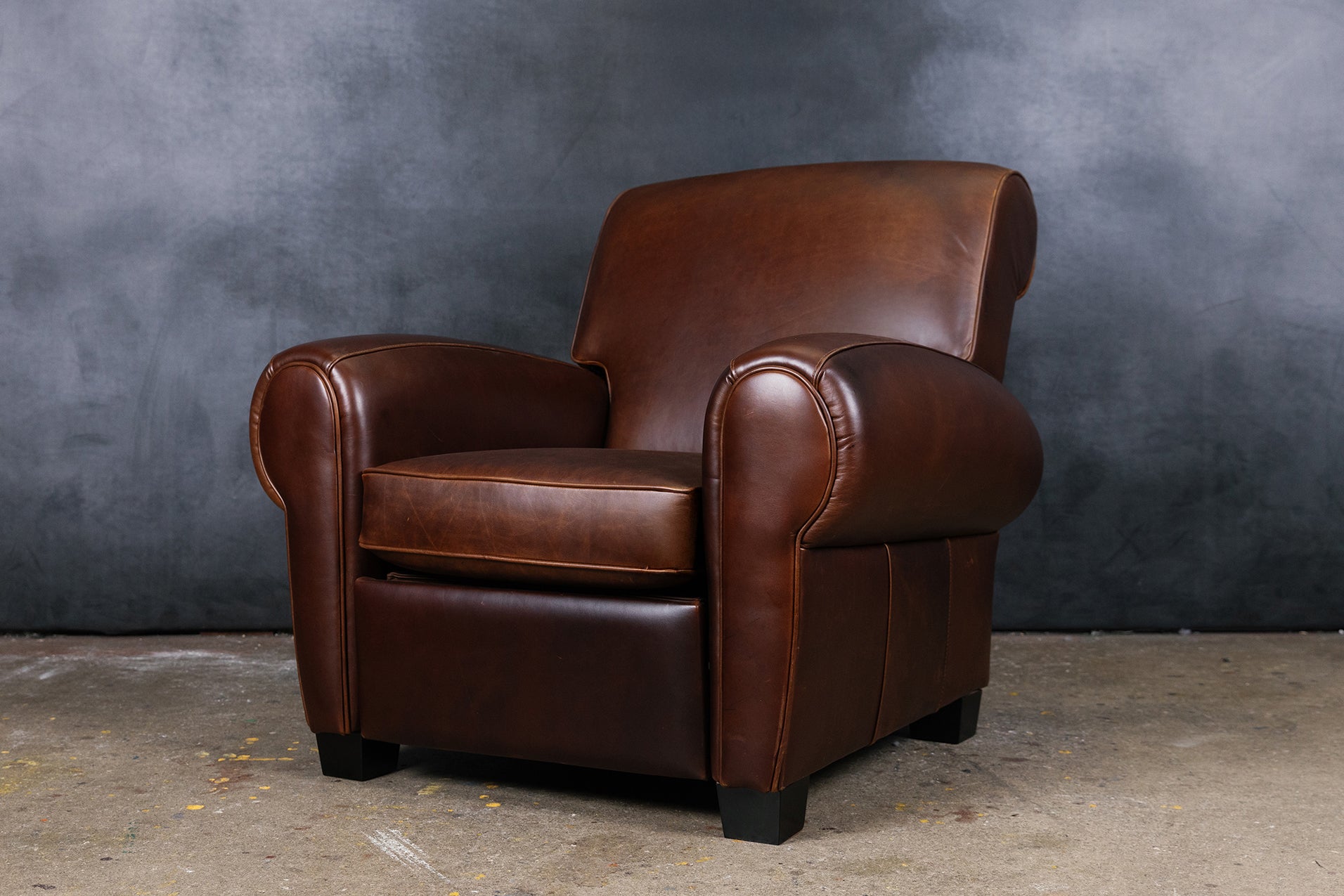 FAUTEUIL INCLINABLE EN CUIR ANTONIO