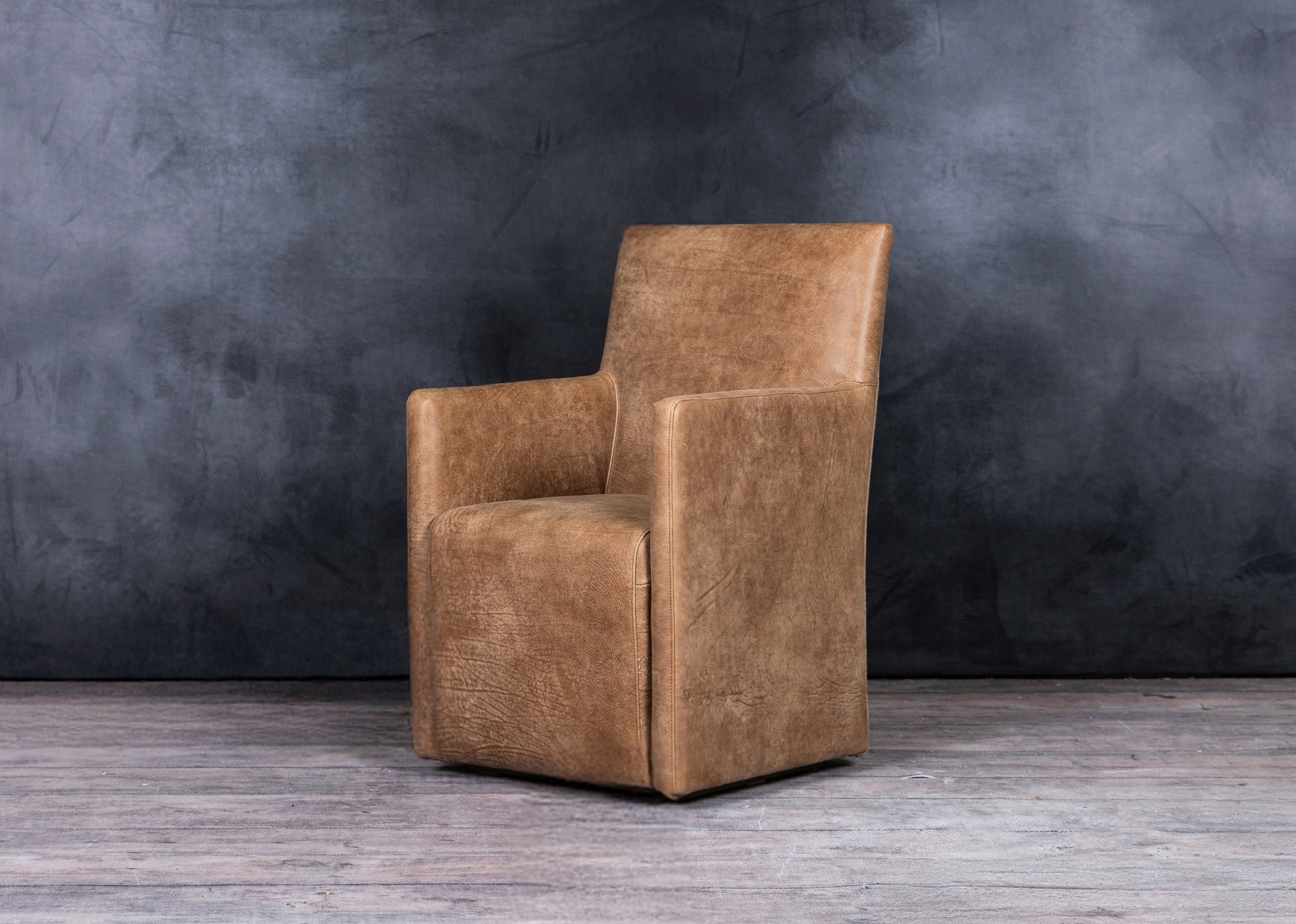 ELLIOT LEATHER DINING CHAIR