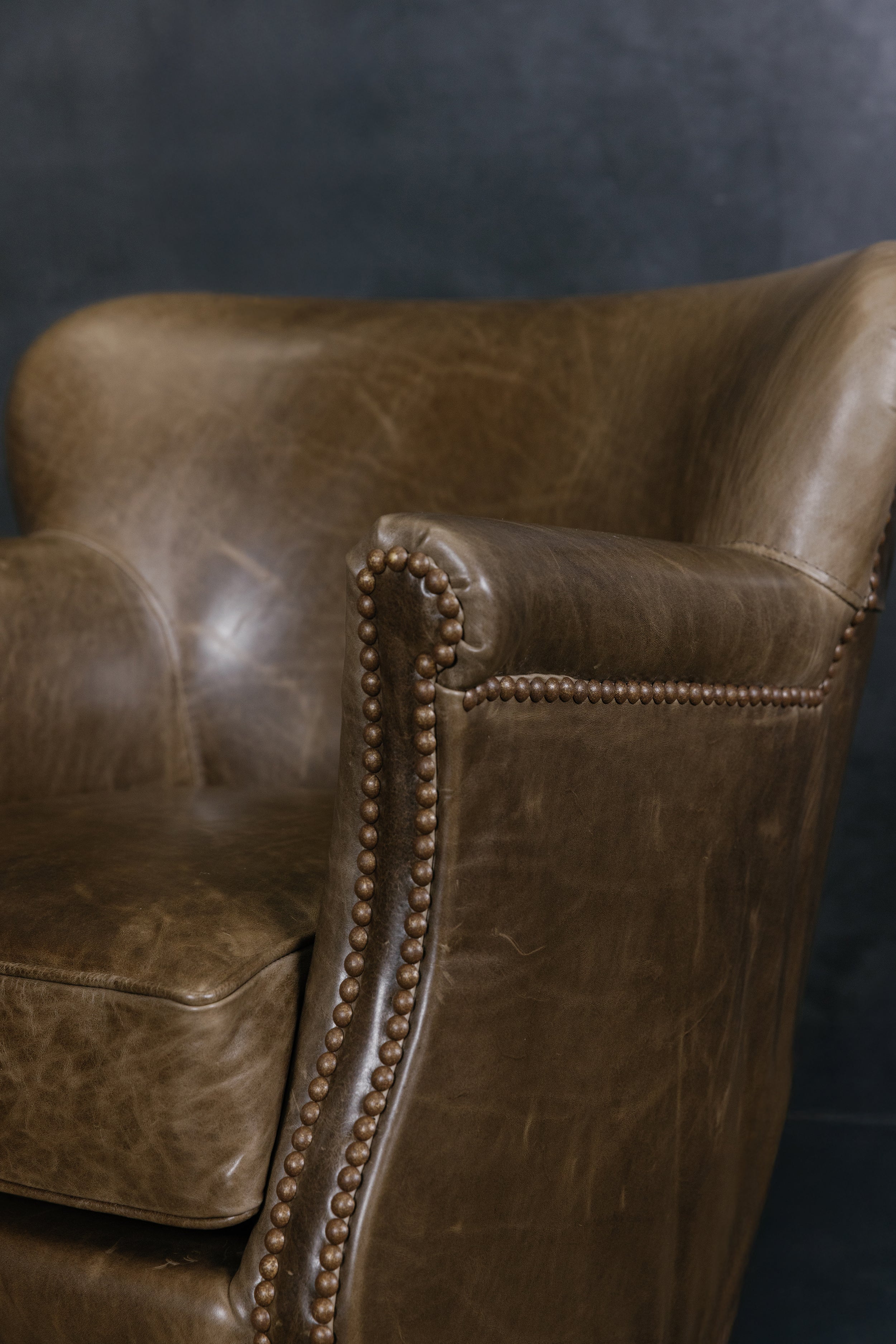 FAUTEUIL EN CUIR NAPOLÉON