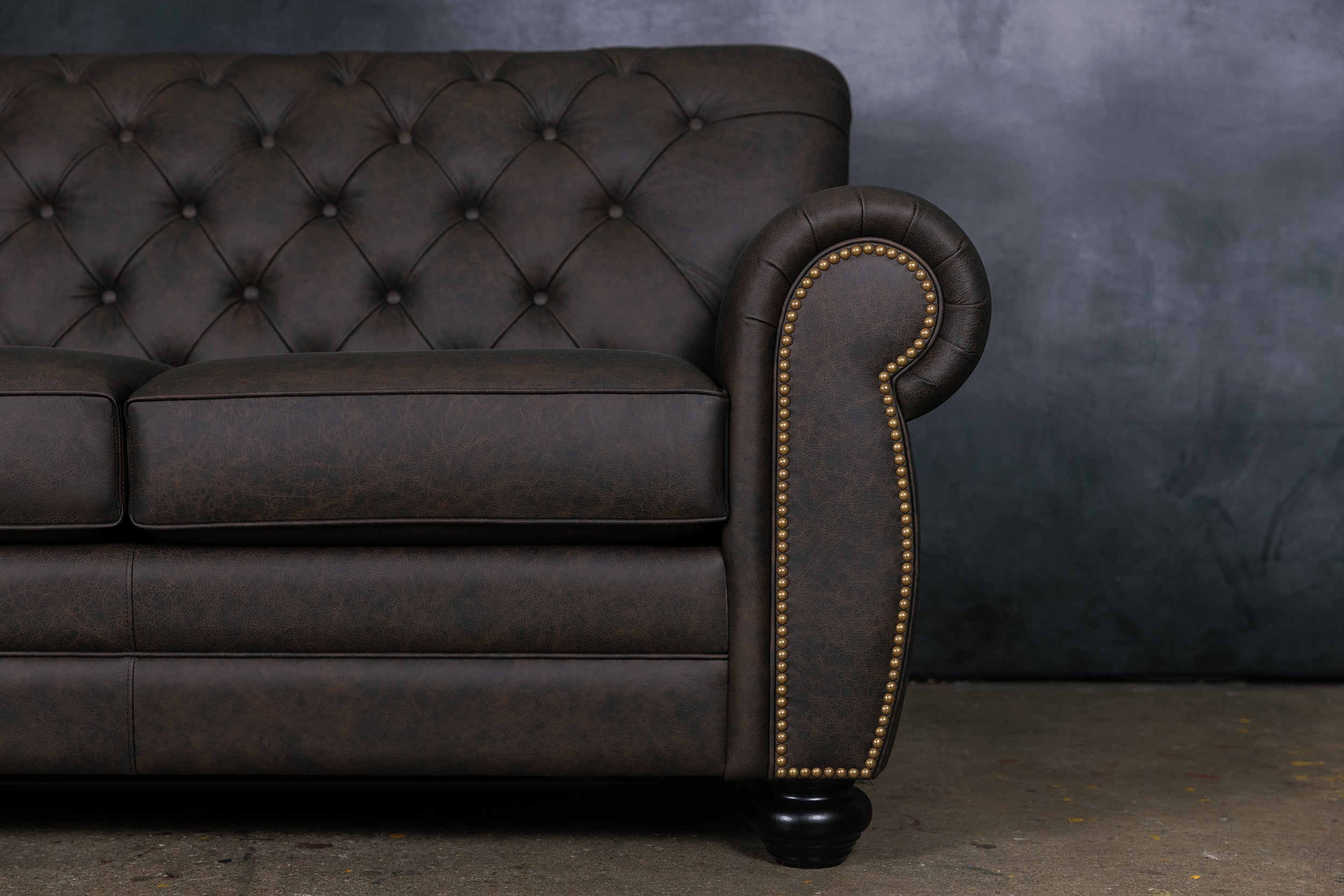 CANAPÉ-LIT WESTMINSTER EN CUIR QUEEN