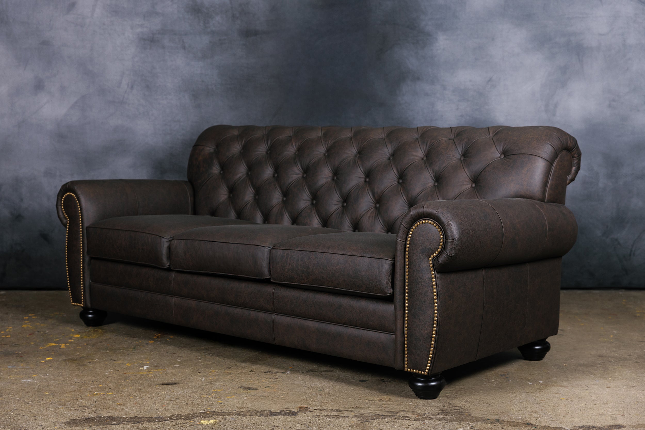 CANAPÉ-LIT WESTMINSTER EN CUIR QUEEN