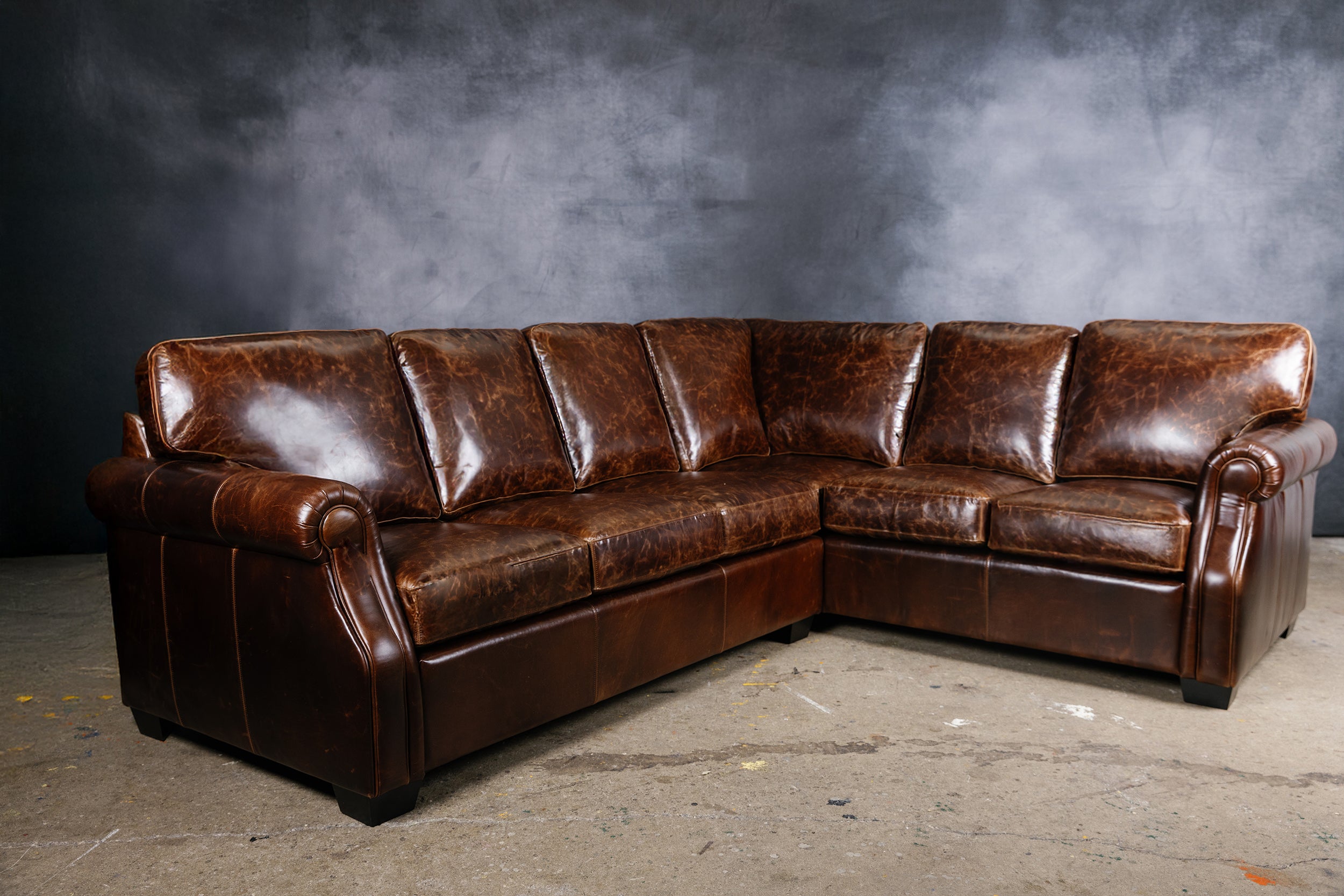 CANAPÉ D'ANGLE EN CUIR TEXAS