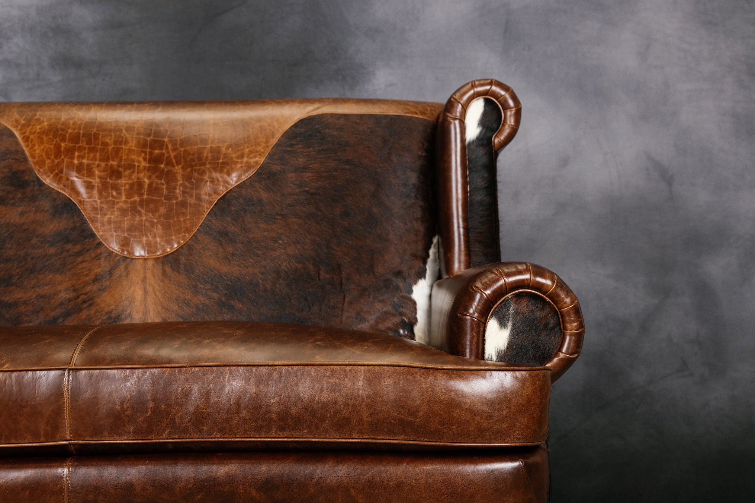 The Brindle & Saddle Sofa