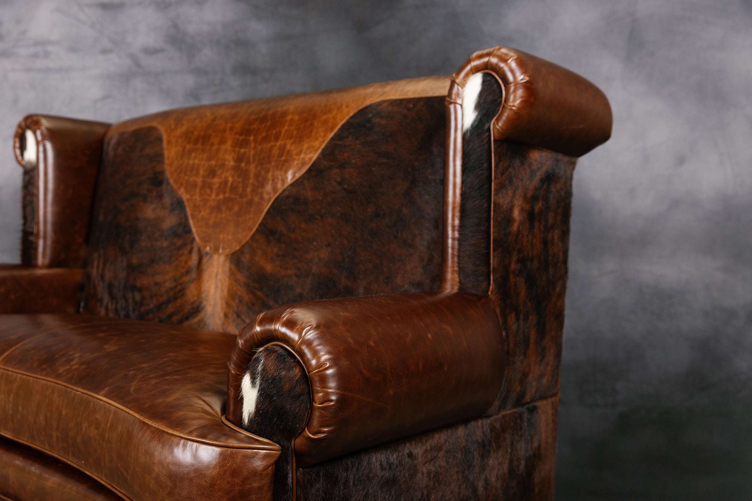 The Brindle & Saddle Sofa
