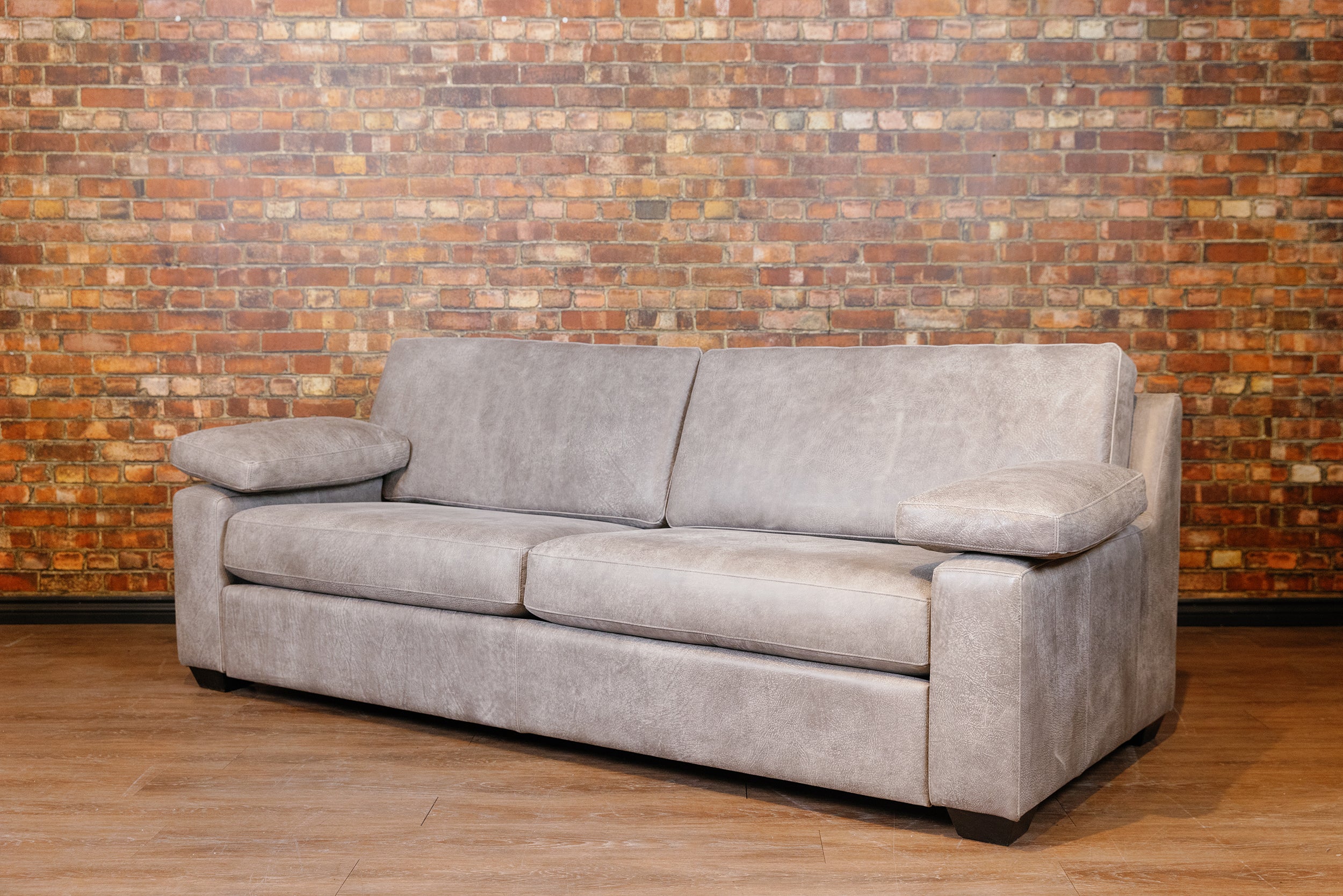 TRIBESMAN LEATHER SOFA FLOOR MODEL