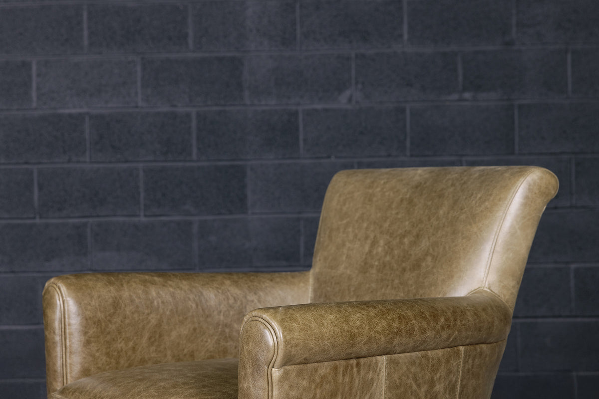 FAUTEUIL BAIGNOIRE EN CUIR BELFAST