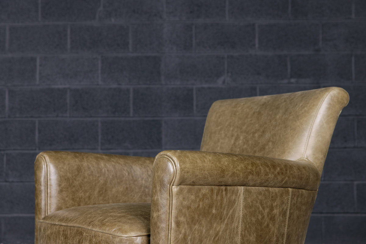 FAUTEUIL BAIGNOIRE EN CUIR BELFAST