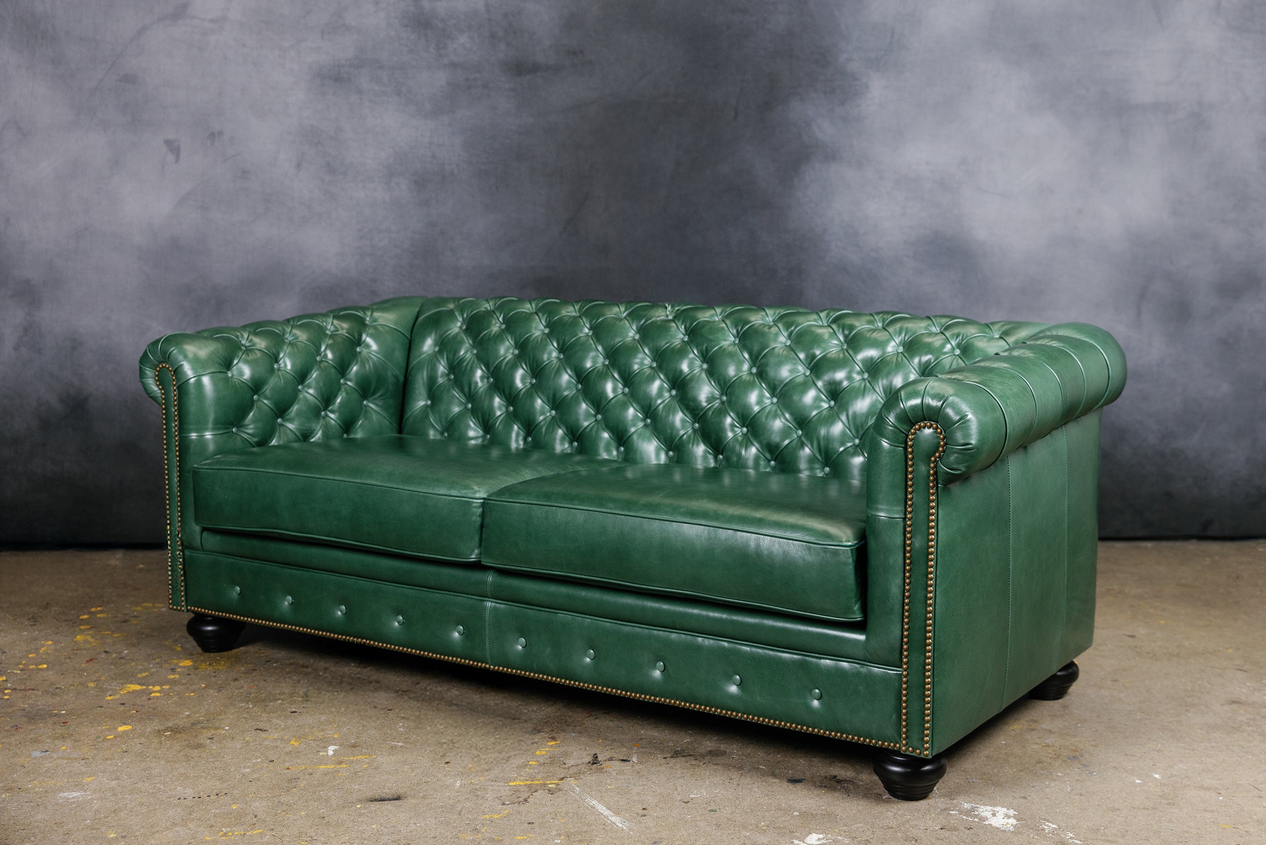 CANAPÉ DEUX PLACES EN CUIR OXFORD