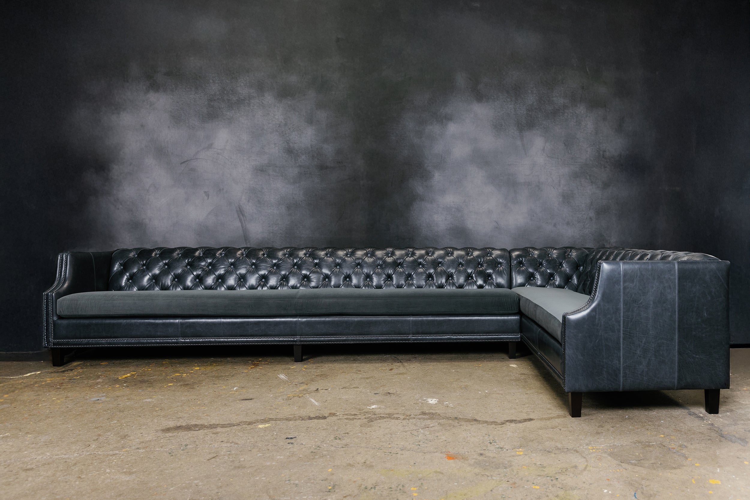 Canapé d'angle en cuir Opulence