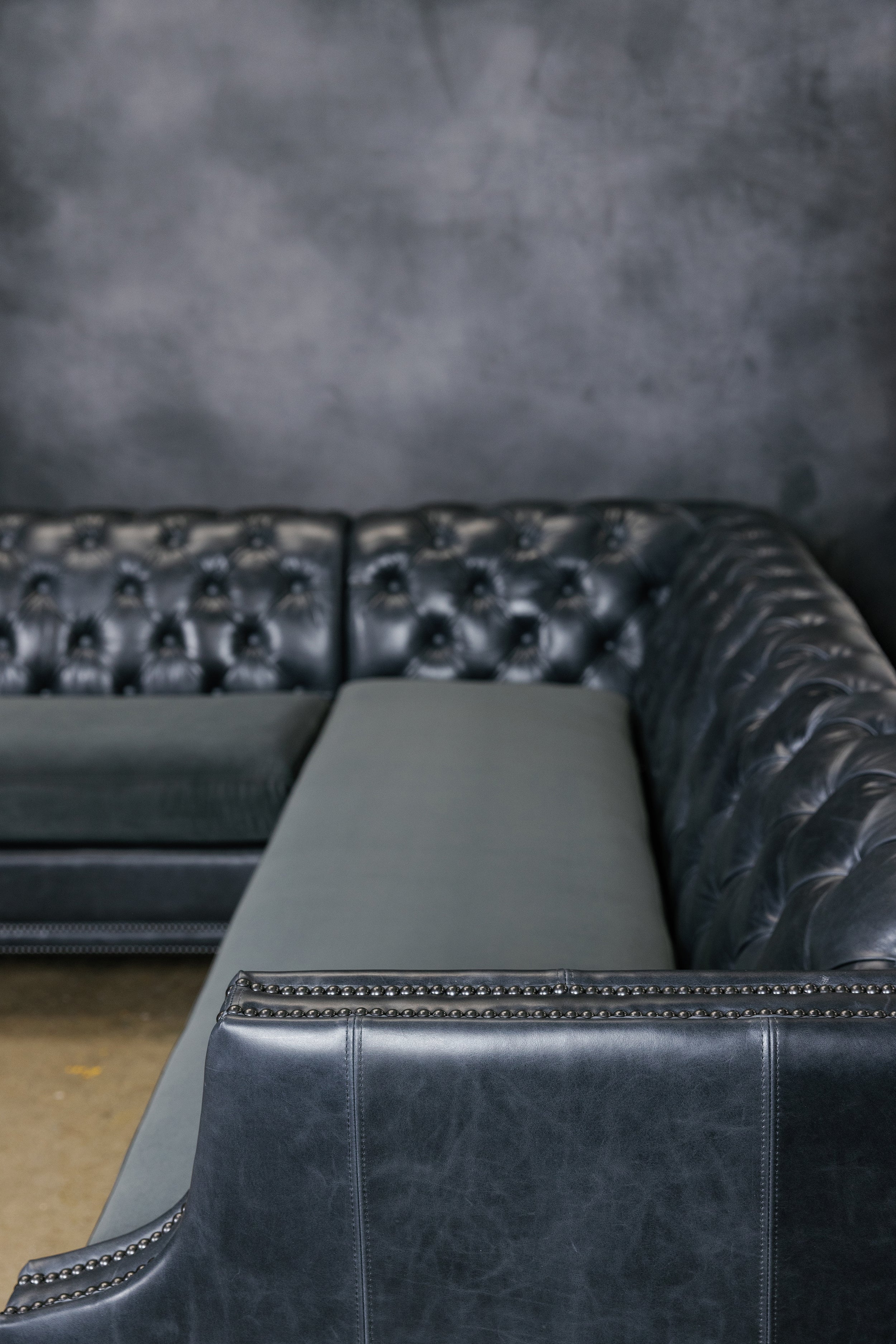 Canapé d'angle en cuir Opulence