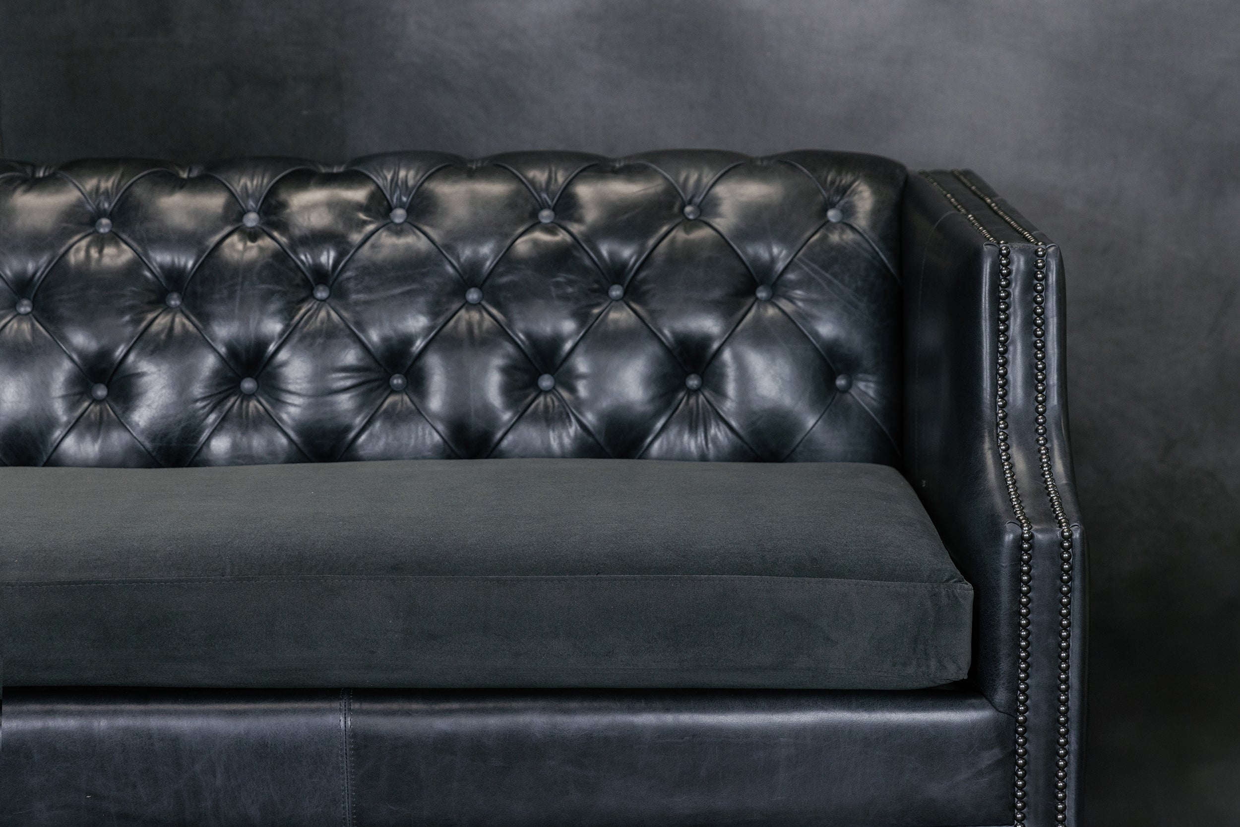 Canapé d'angle en cuir Opulence