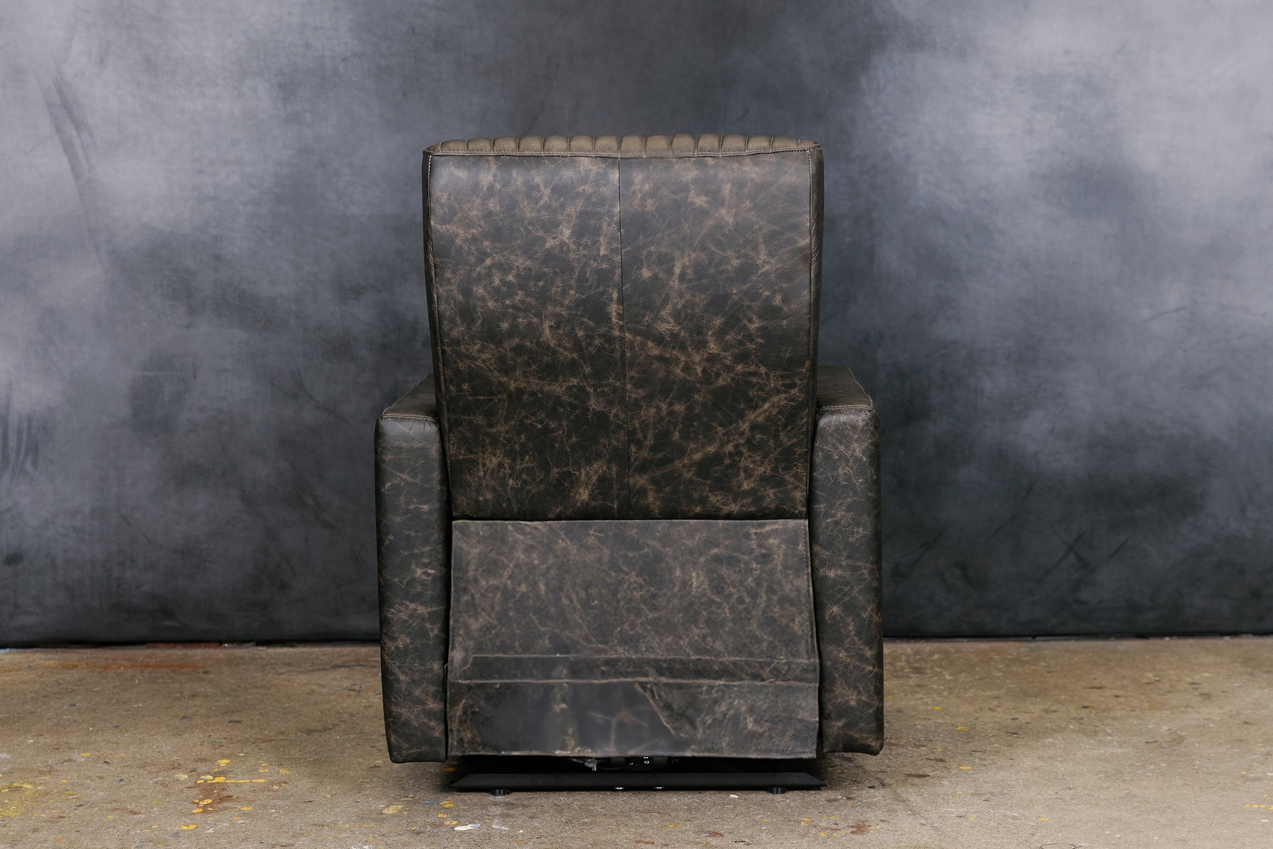 FAUTEUIL INCLINABLE EN CUIR IOWA