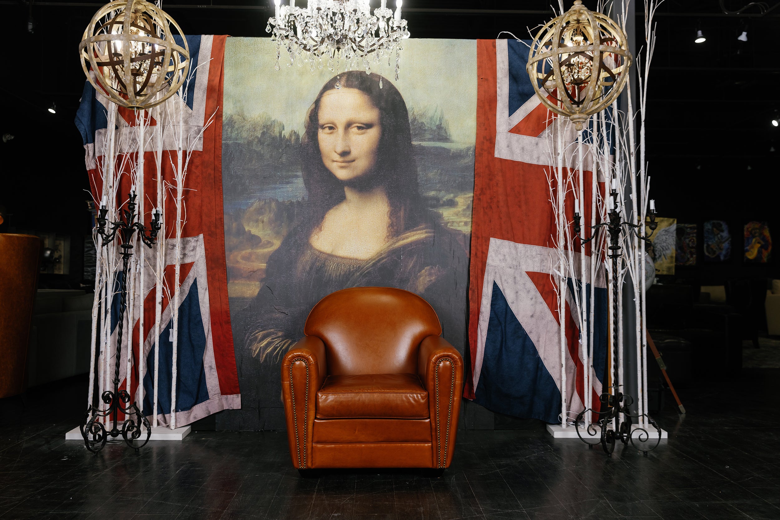 BARREL CIGAR CHAIR FLOOR MODEL