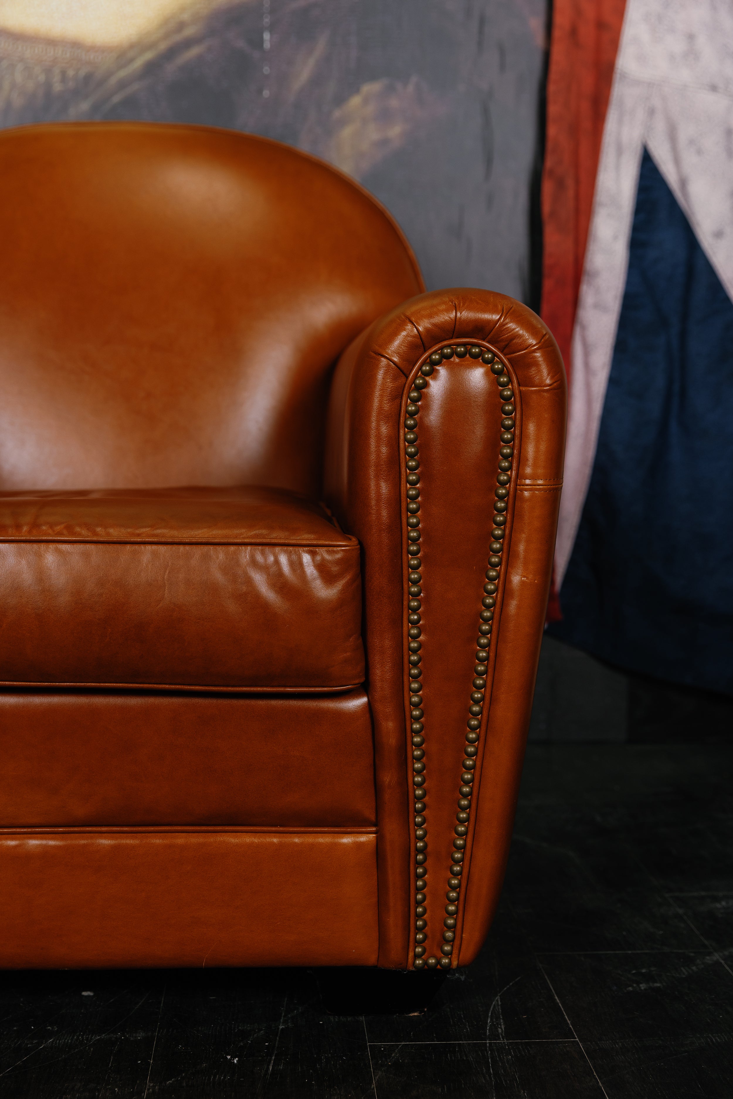 BARREL CIGAR CHAIR FLOOR MODEL