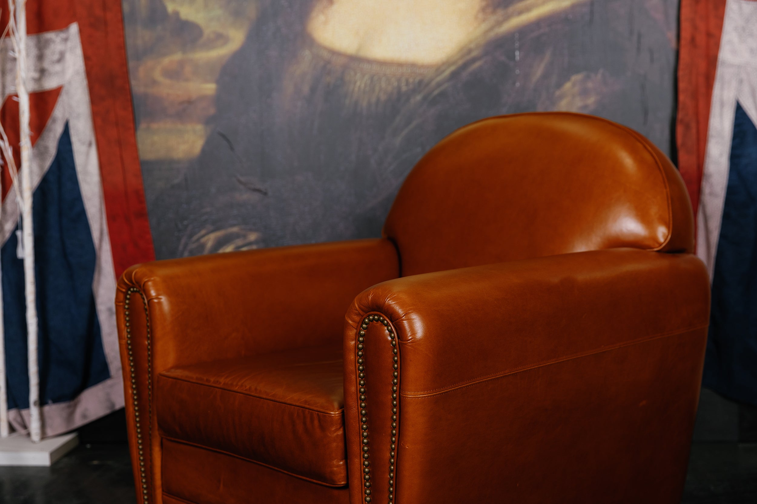 BARREL CIGAR CHAIR FLOOR MODEL