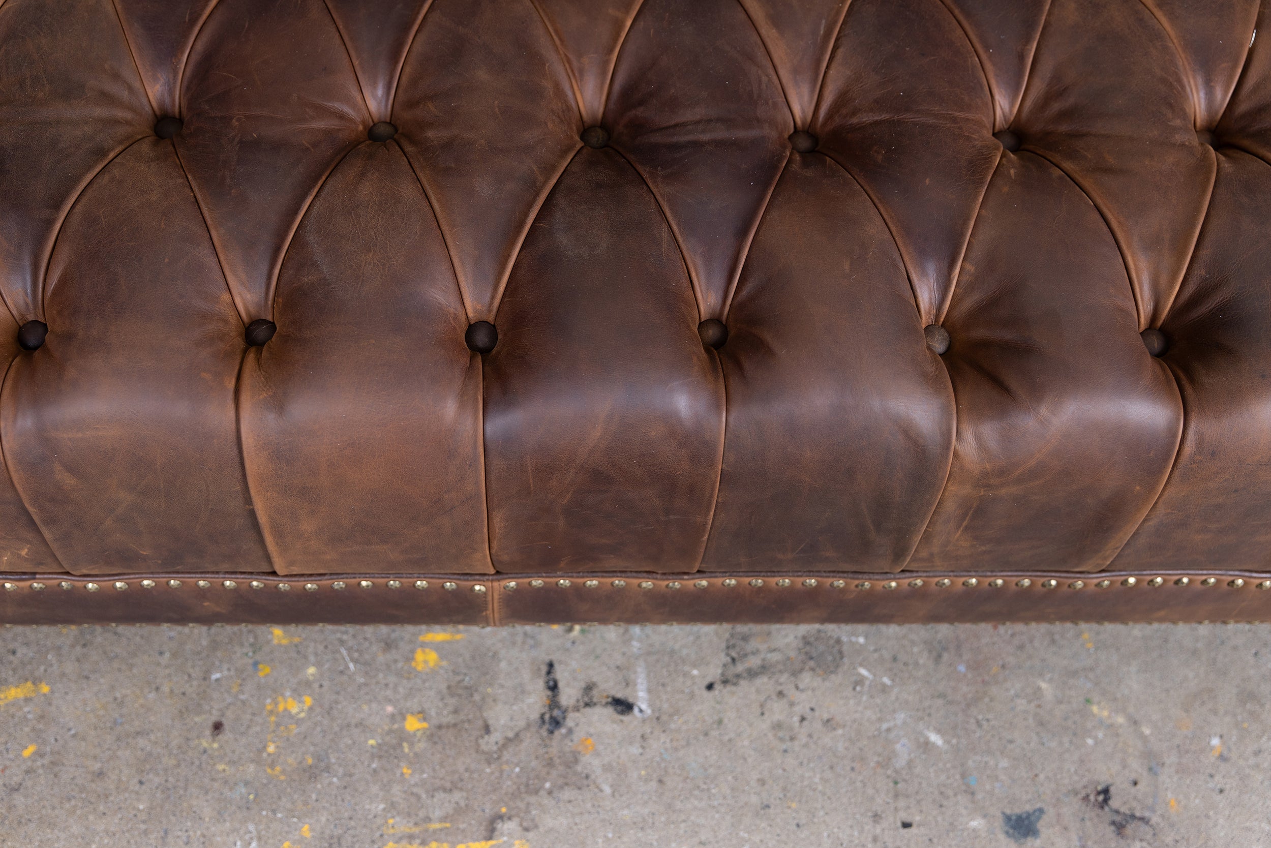 MICHELANGELO LEATHER OTTOMAN