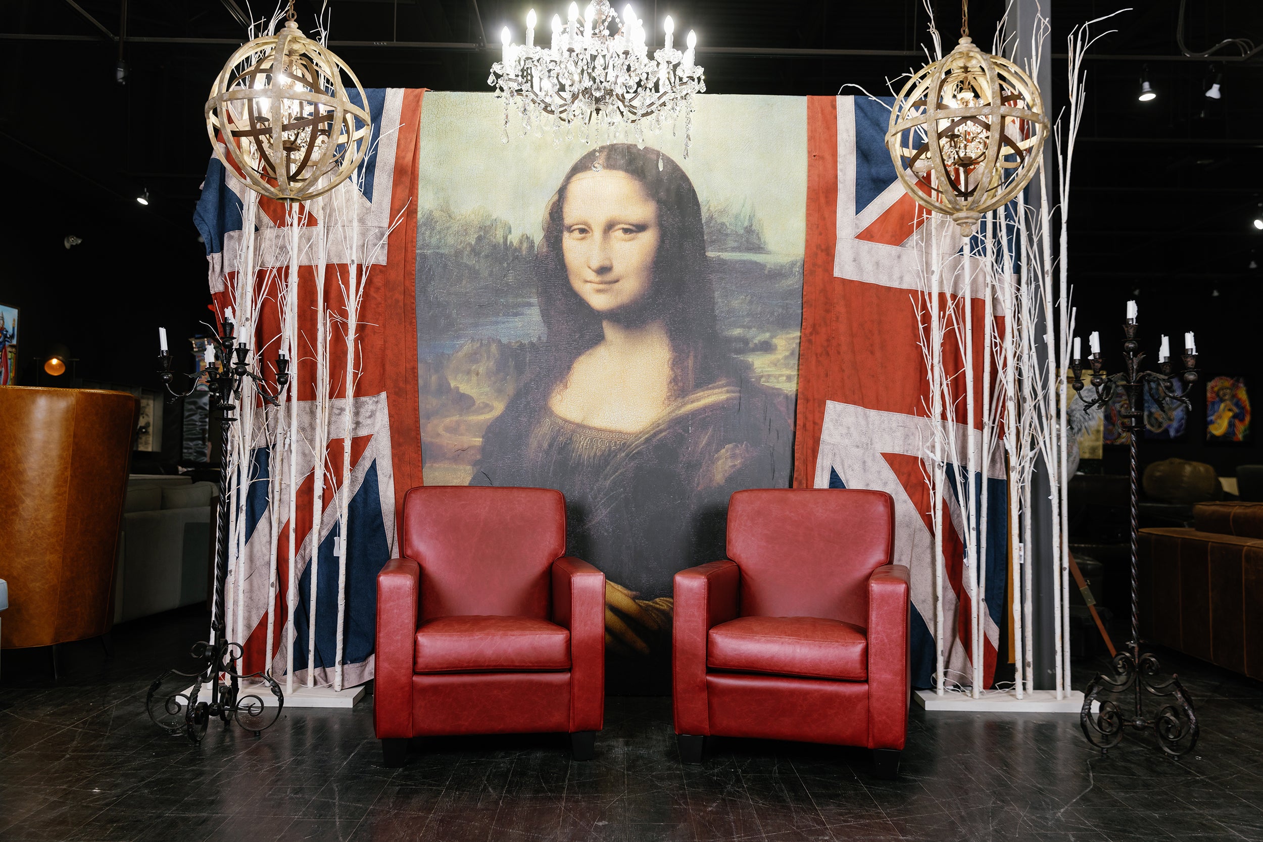 PAIR OF CLASSIC CHAIRS IN RED (SOLD!!!))