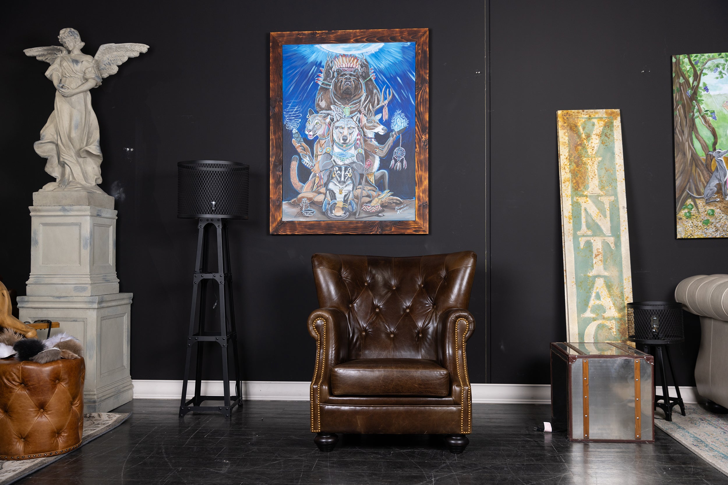 AFICIONADO CHAIR FLOOR MODEL BROWN (SOLD)