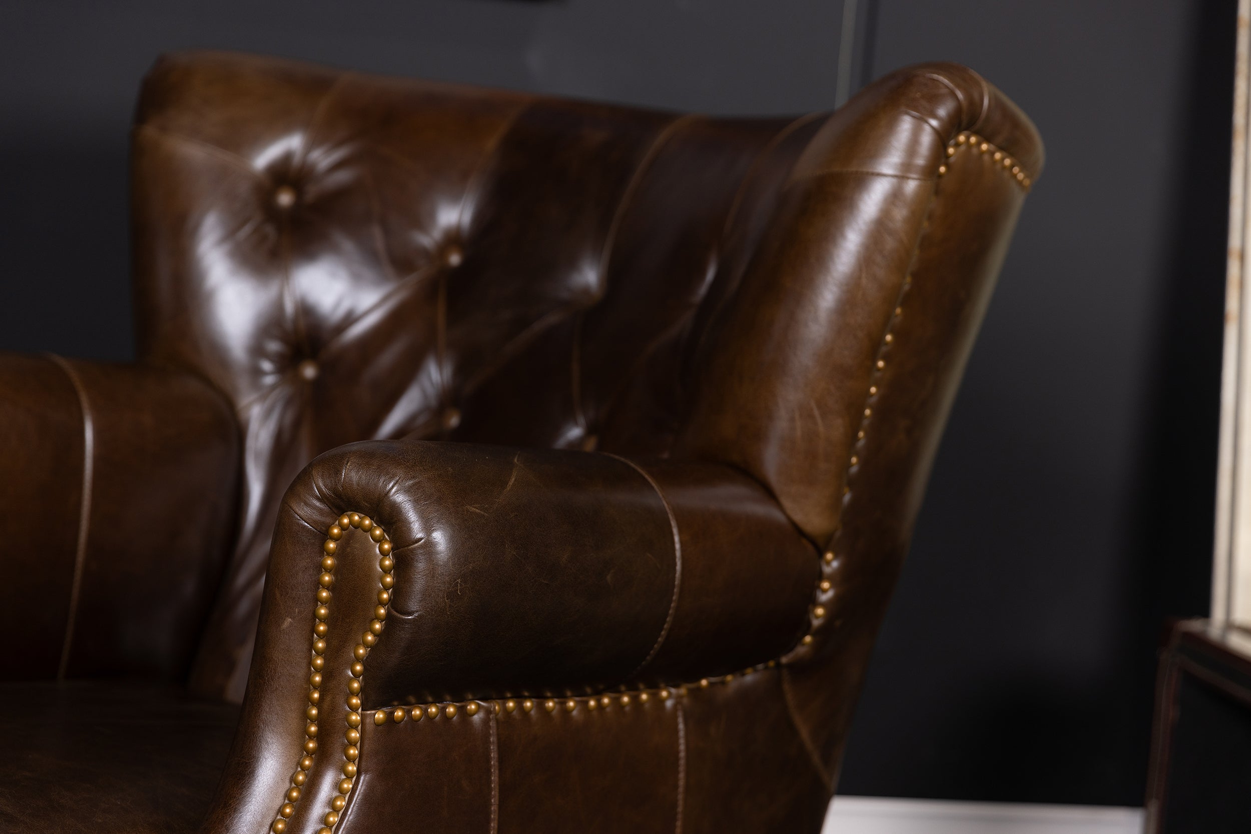 AFICIONADO CHAIR FLOOR MODEL BROWN (SOLD)