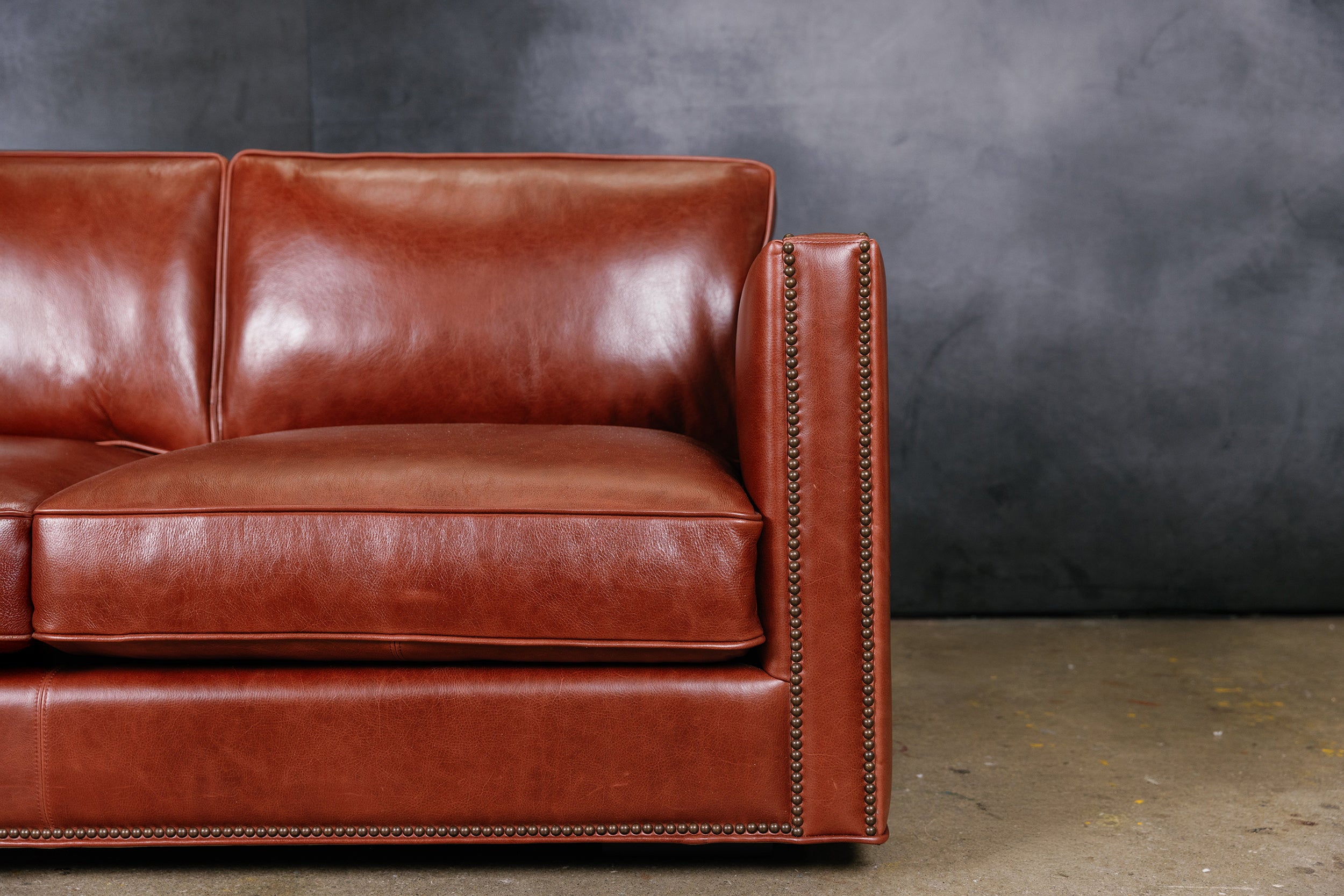 SIR PERCIVAL LEATHER SOFA