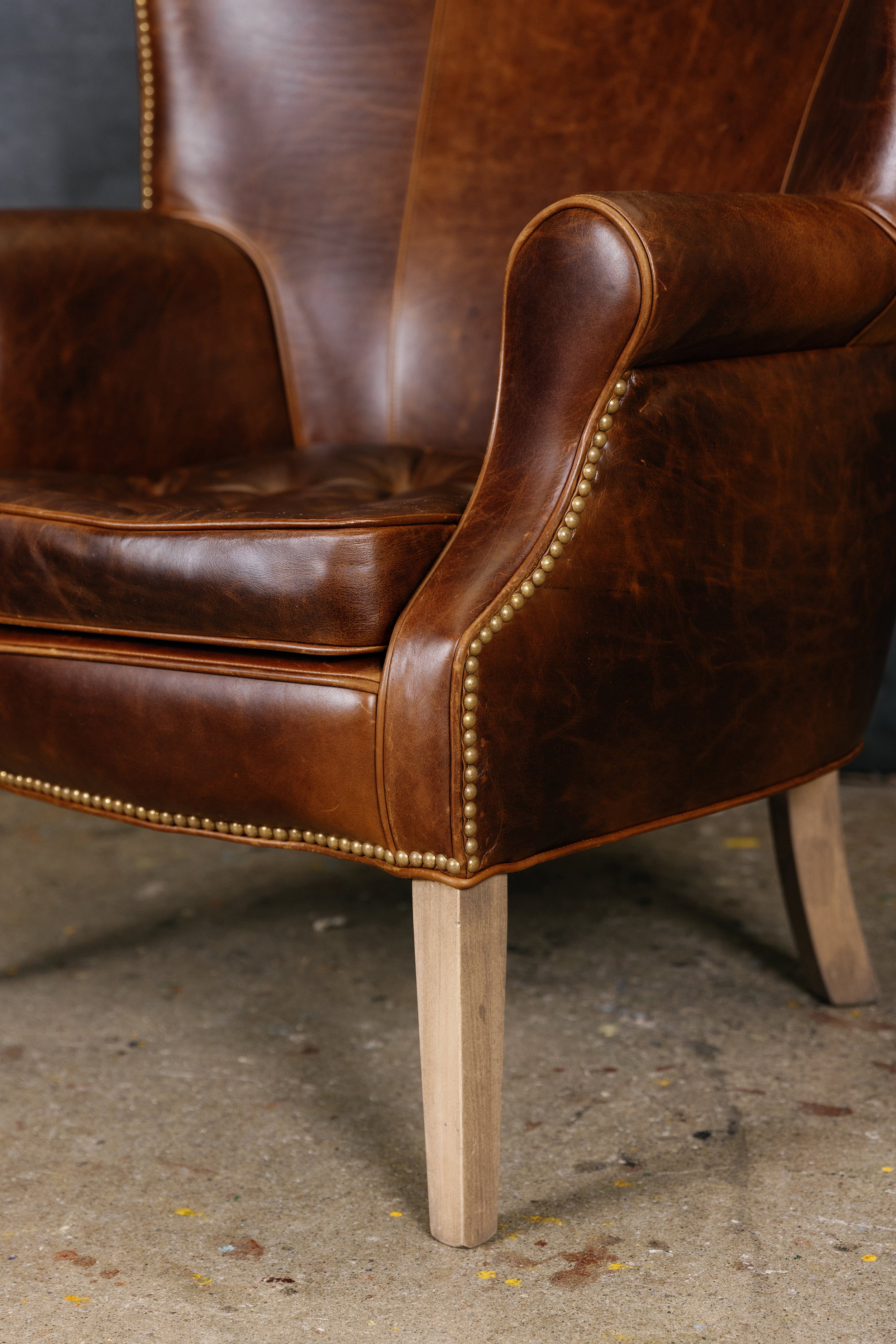 SIR DRAKE LEATHER CHAIR