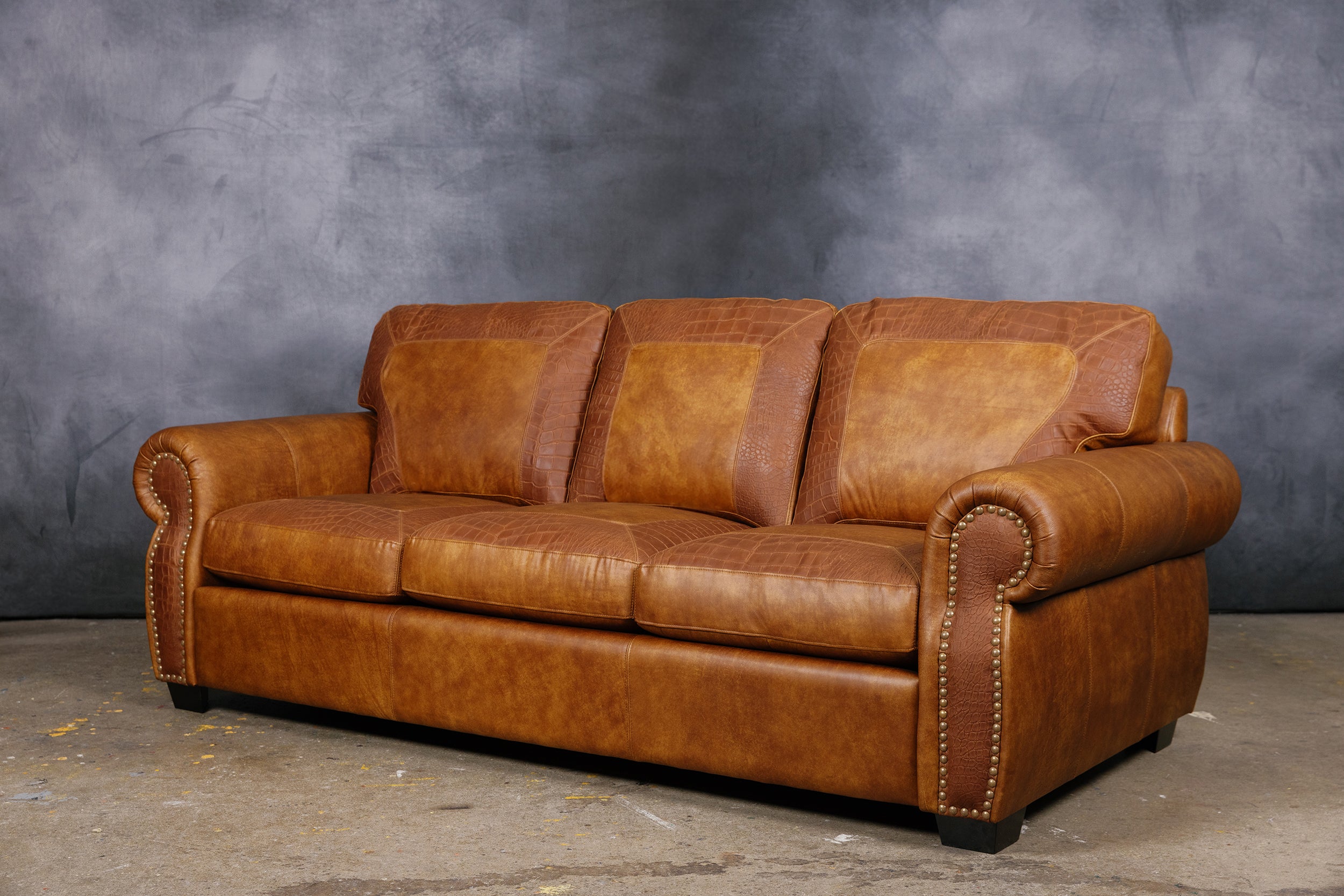 Hoss Limited edition croco Leather Sofa