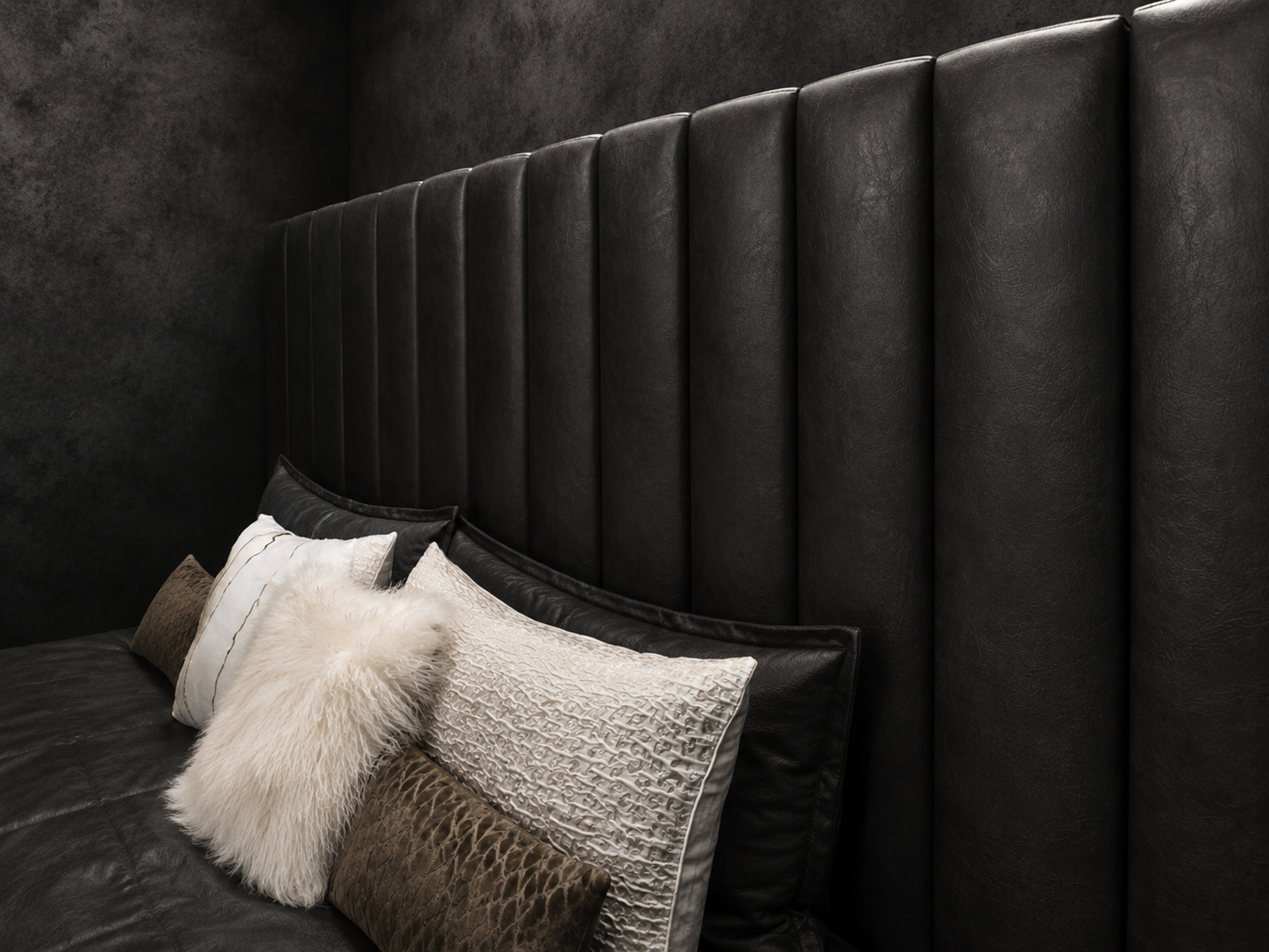 Milano Leather Bed