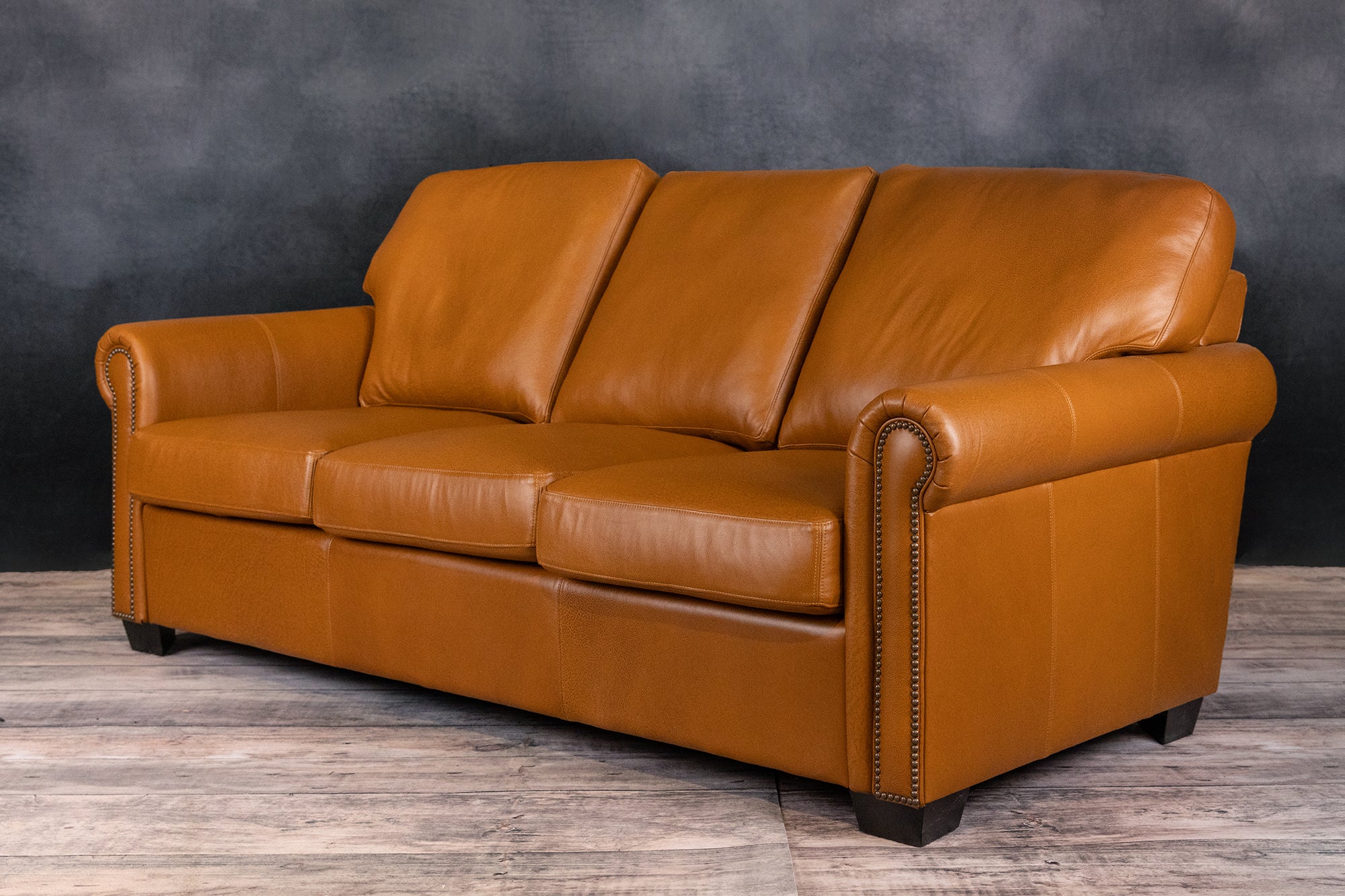 Coral Leather Sofa