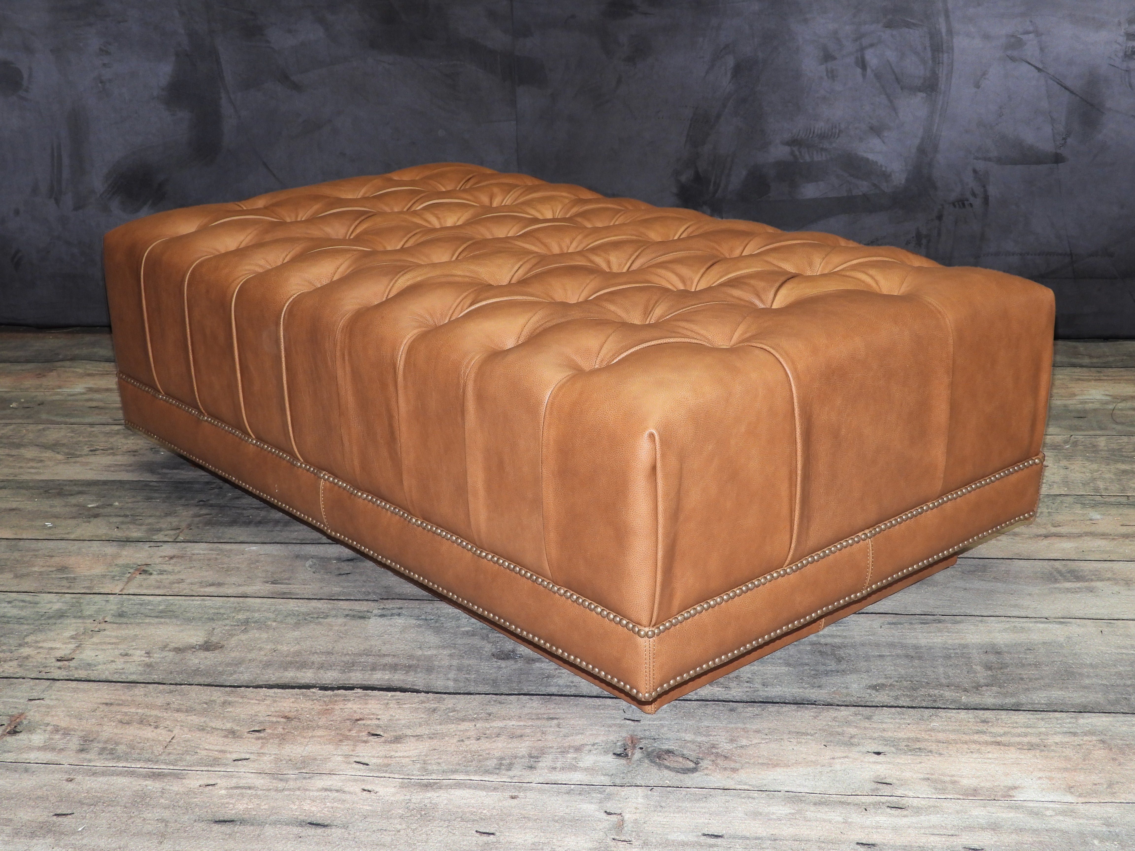 DA VINCI LEATHER OTTOMAN