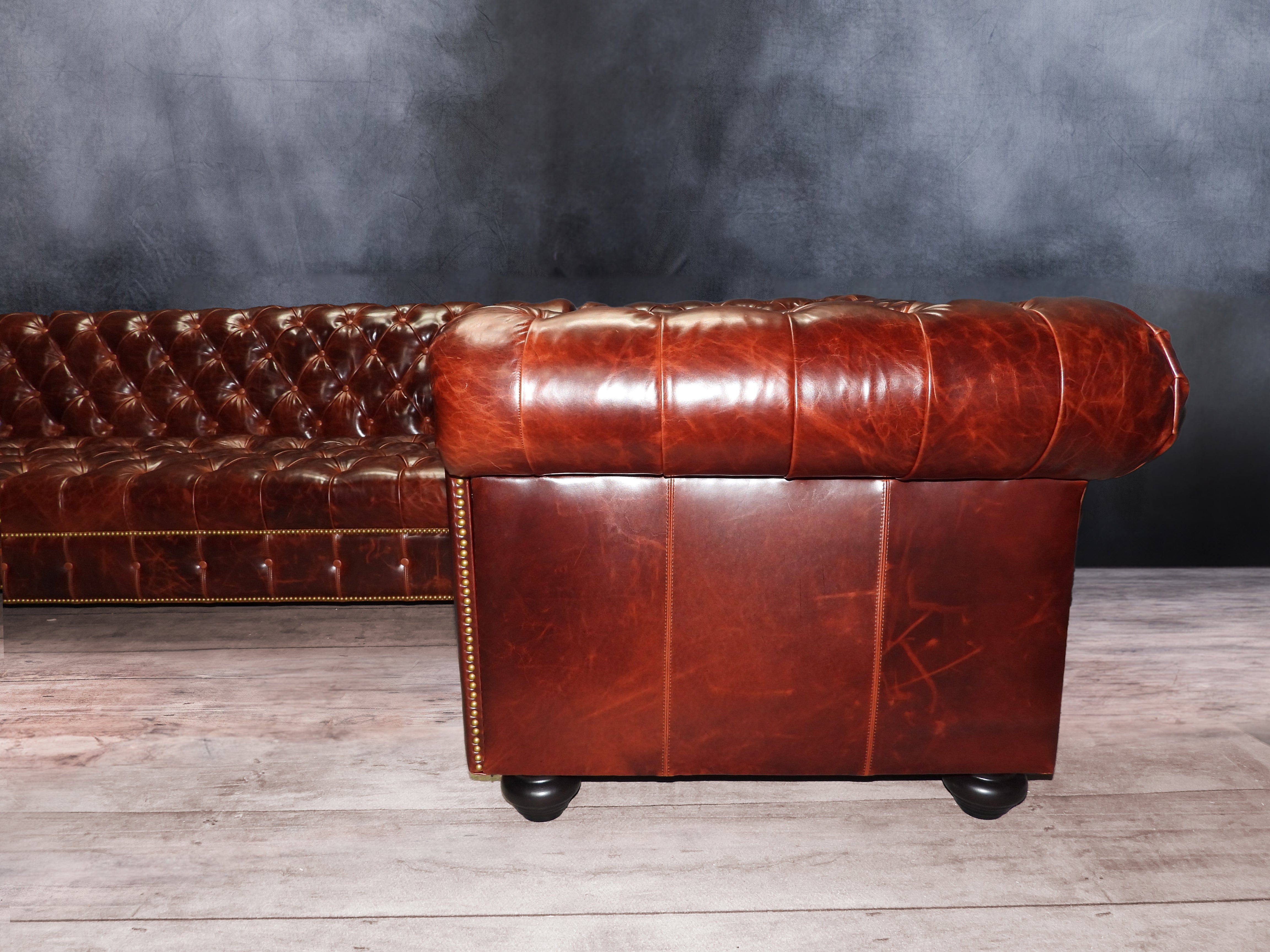 King Richard Leather Sectional