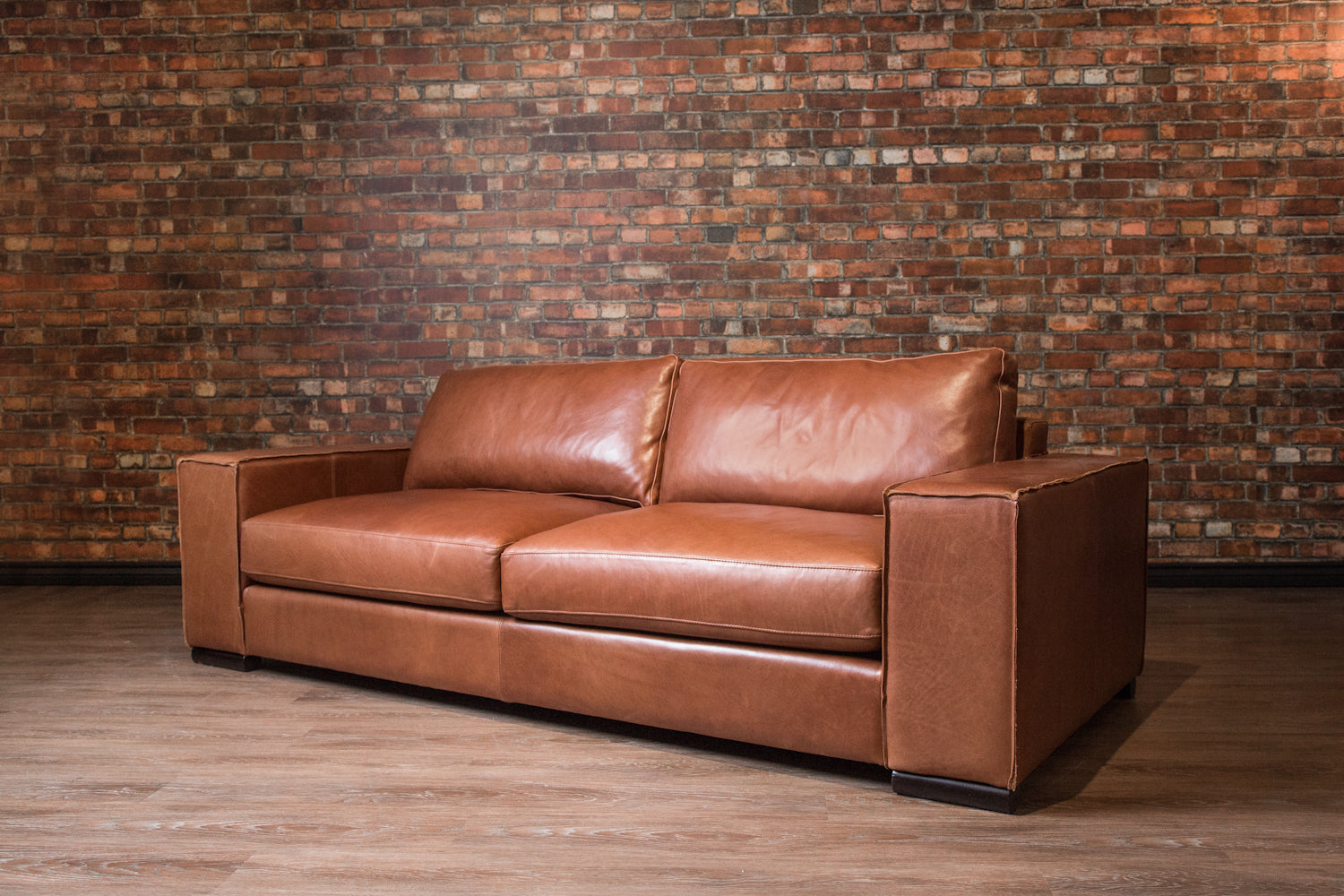 IROQUOIS LEATHER SOFA