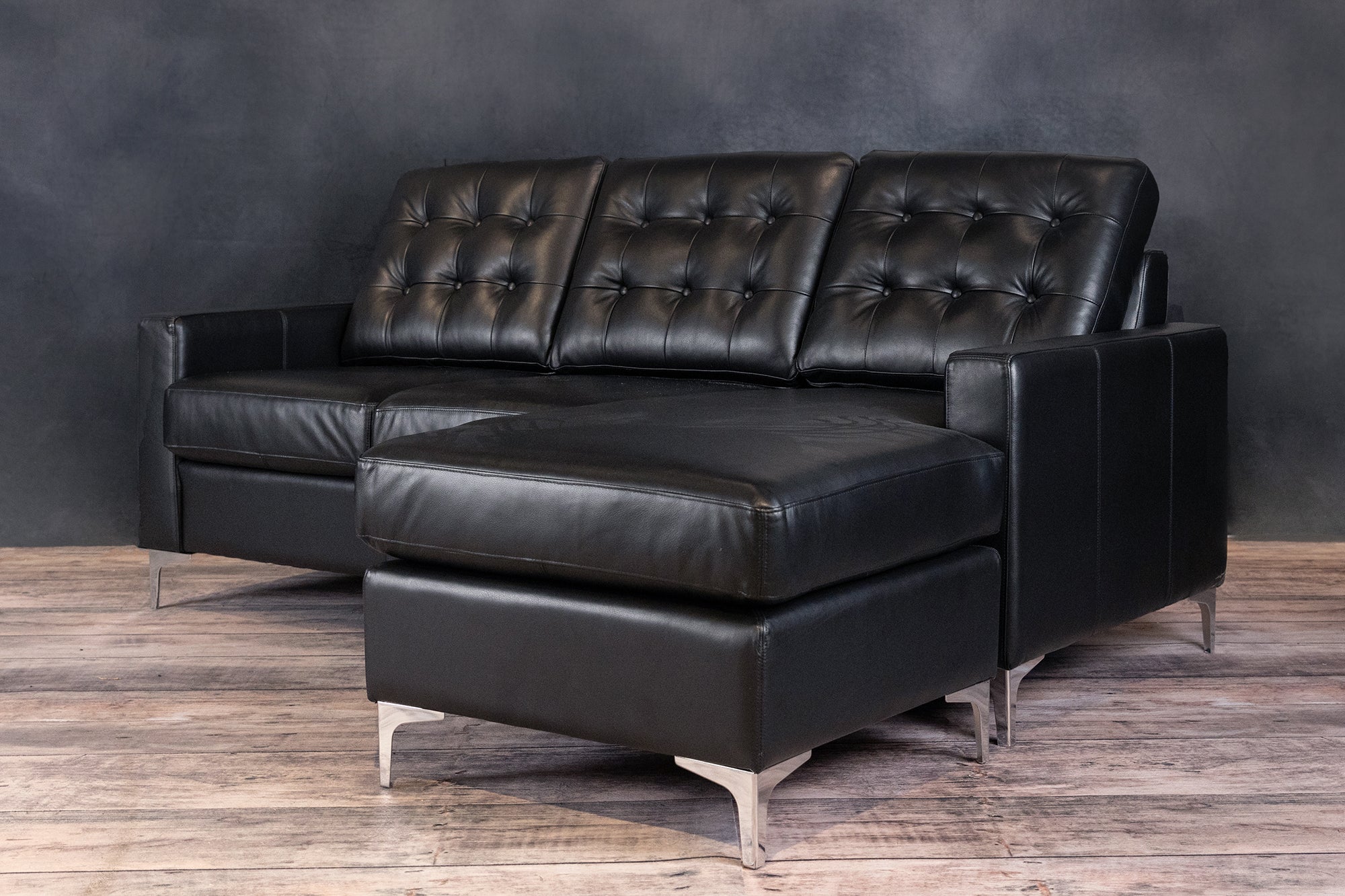 Manhattan Leather Sofa Chaise