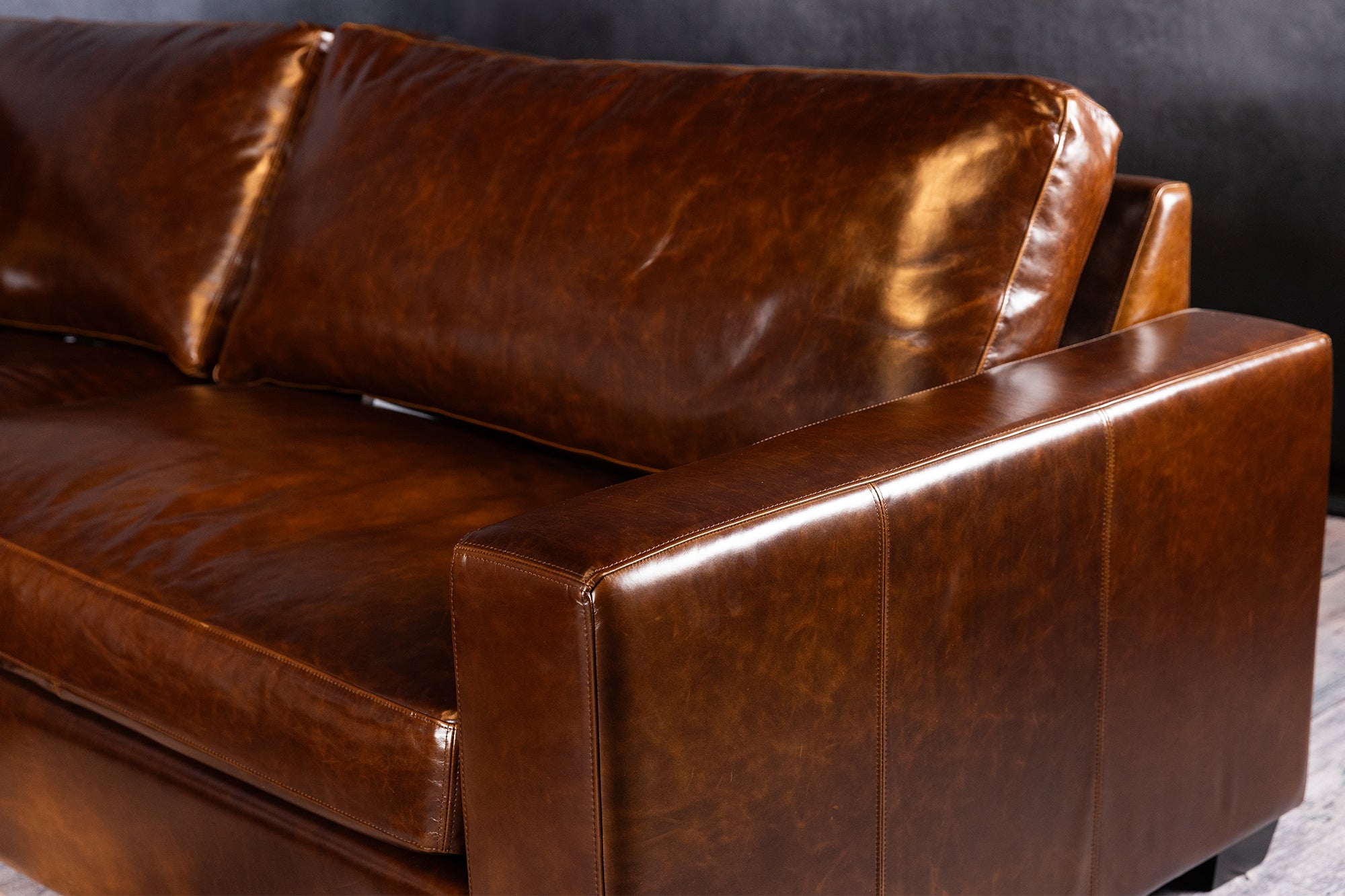 leather sectional