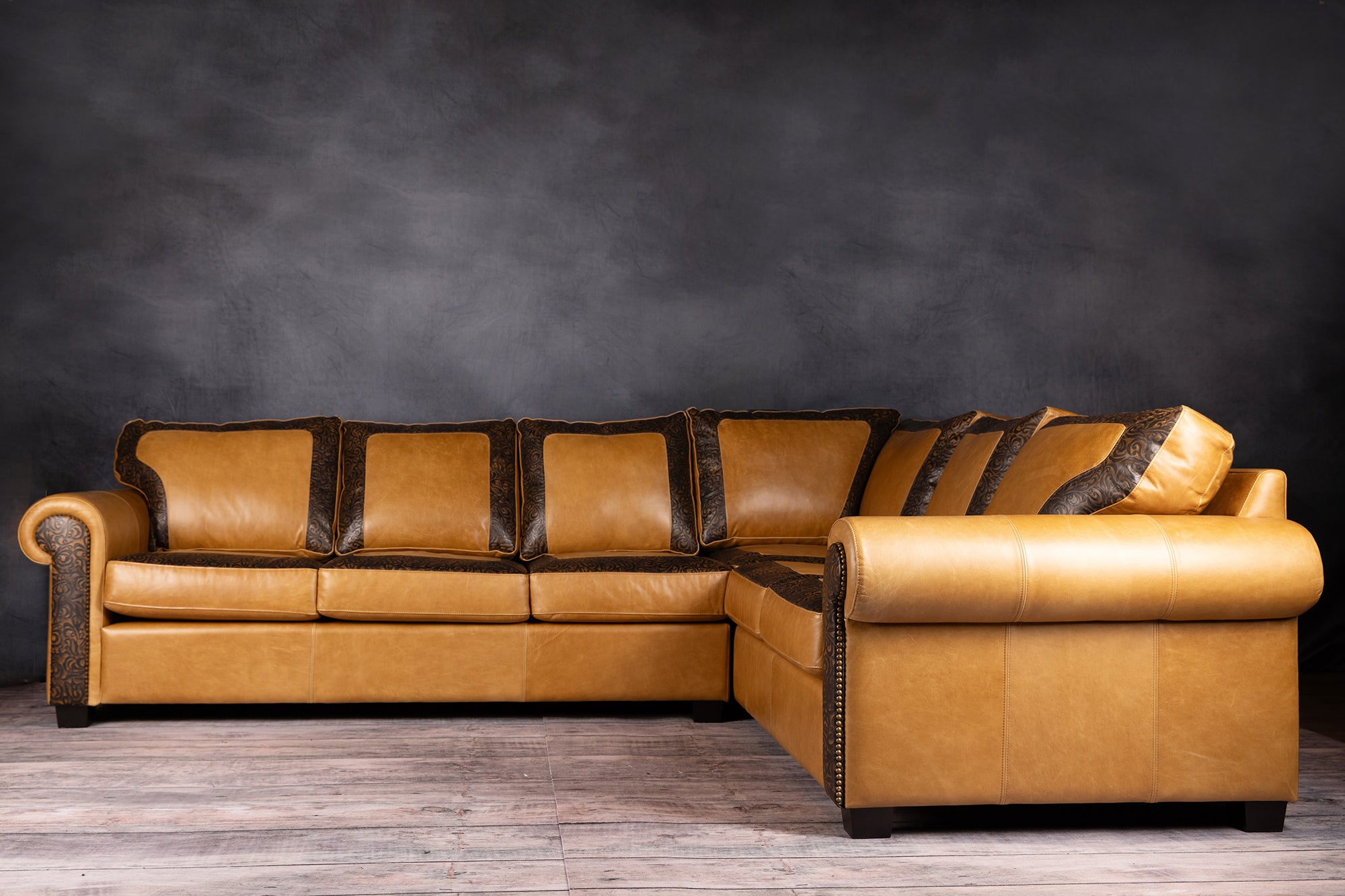 leather sectional 