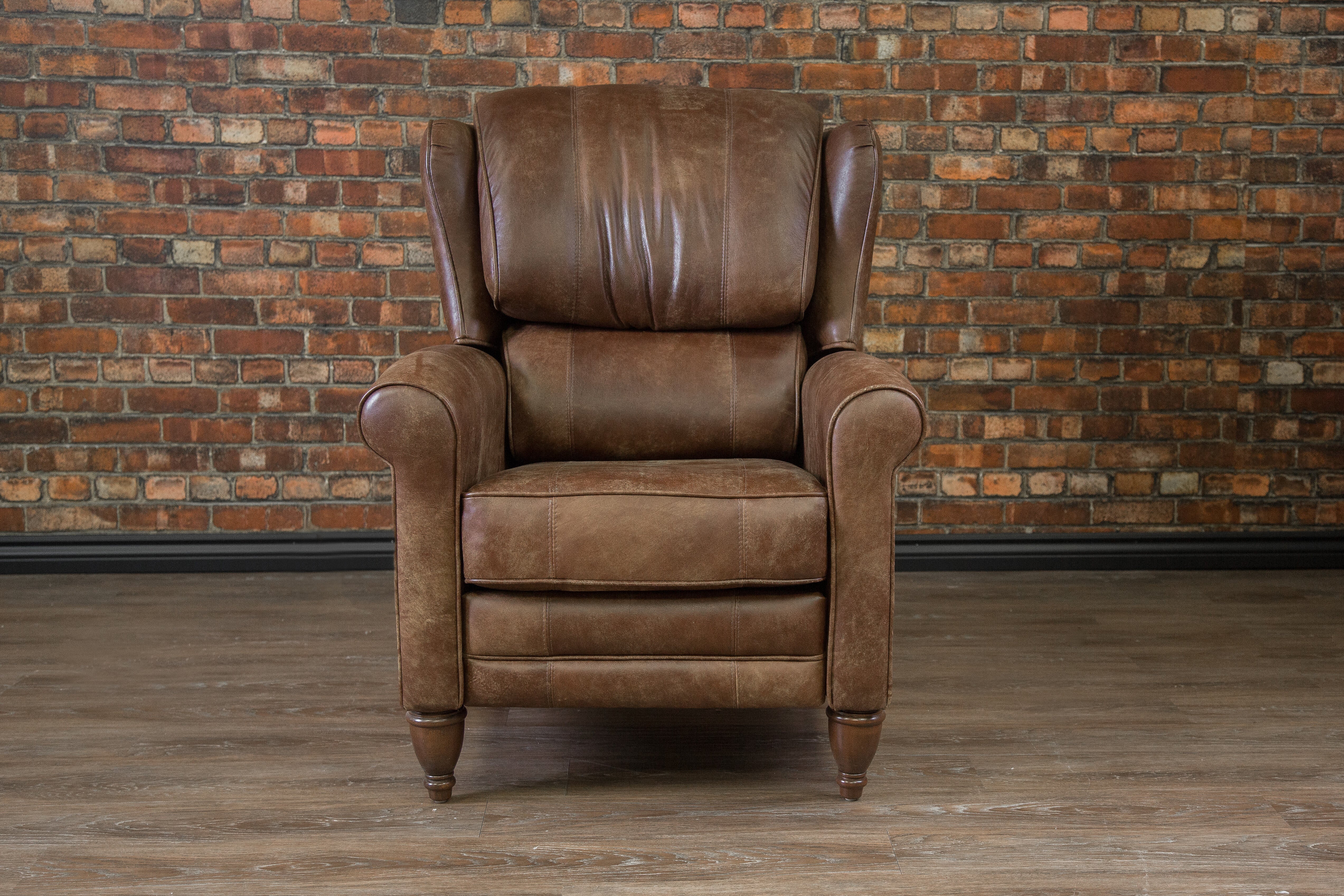 FAUTEUIL INCLINABLE EN CUIR PRINCE JAMIESON