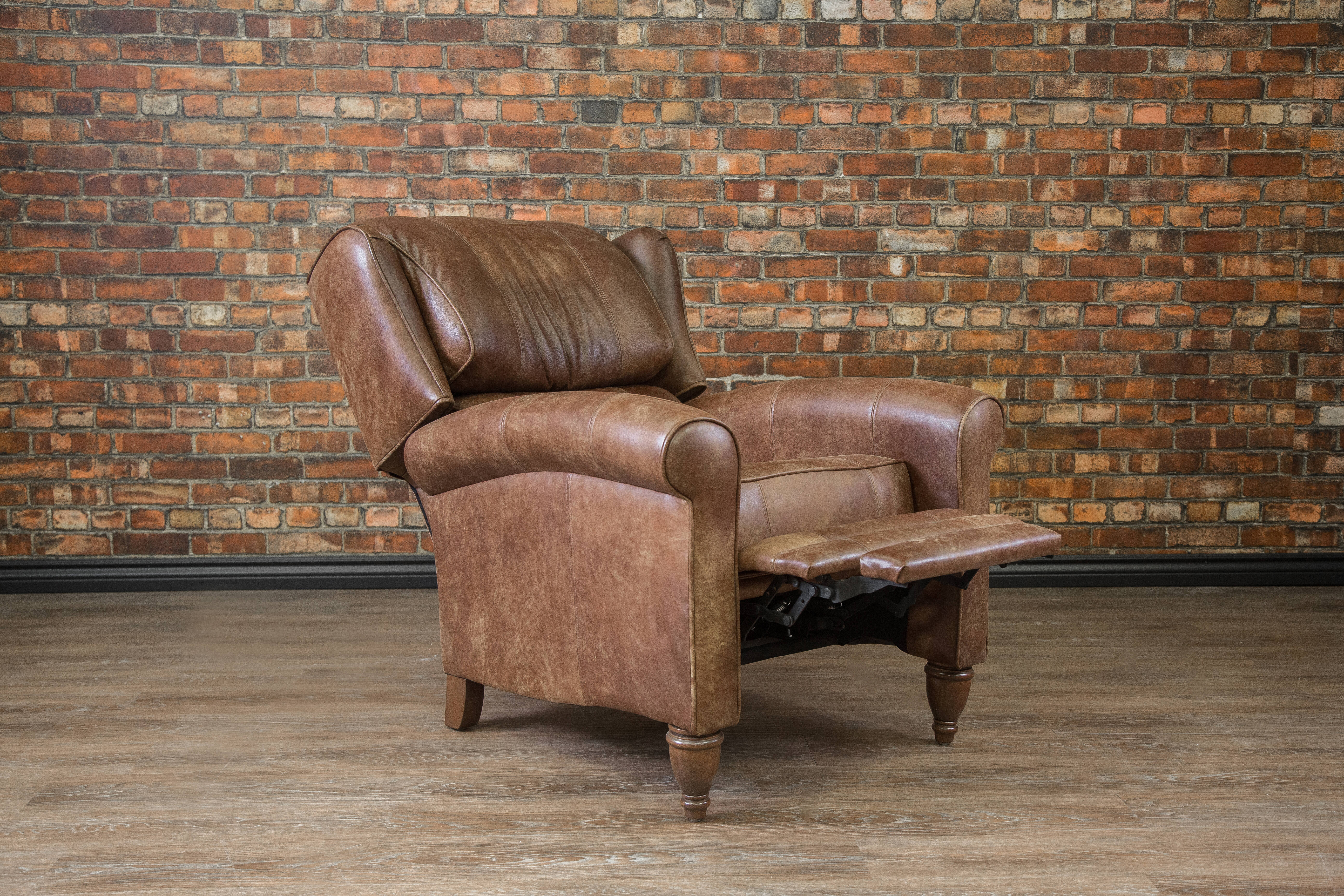 FAUTEUIL INCLINABLE EN CUIR PRINCE JAMIESON