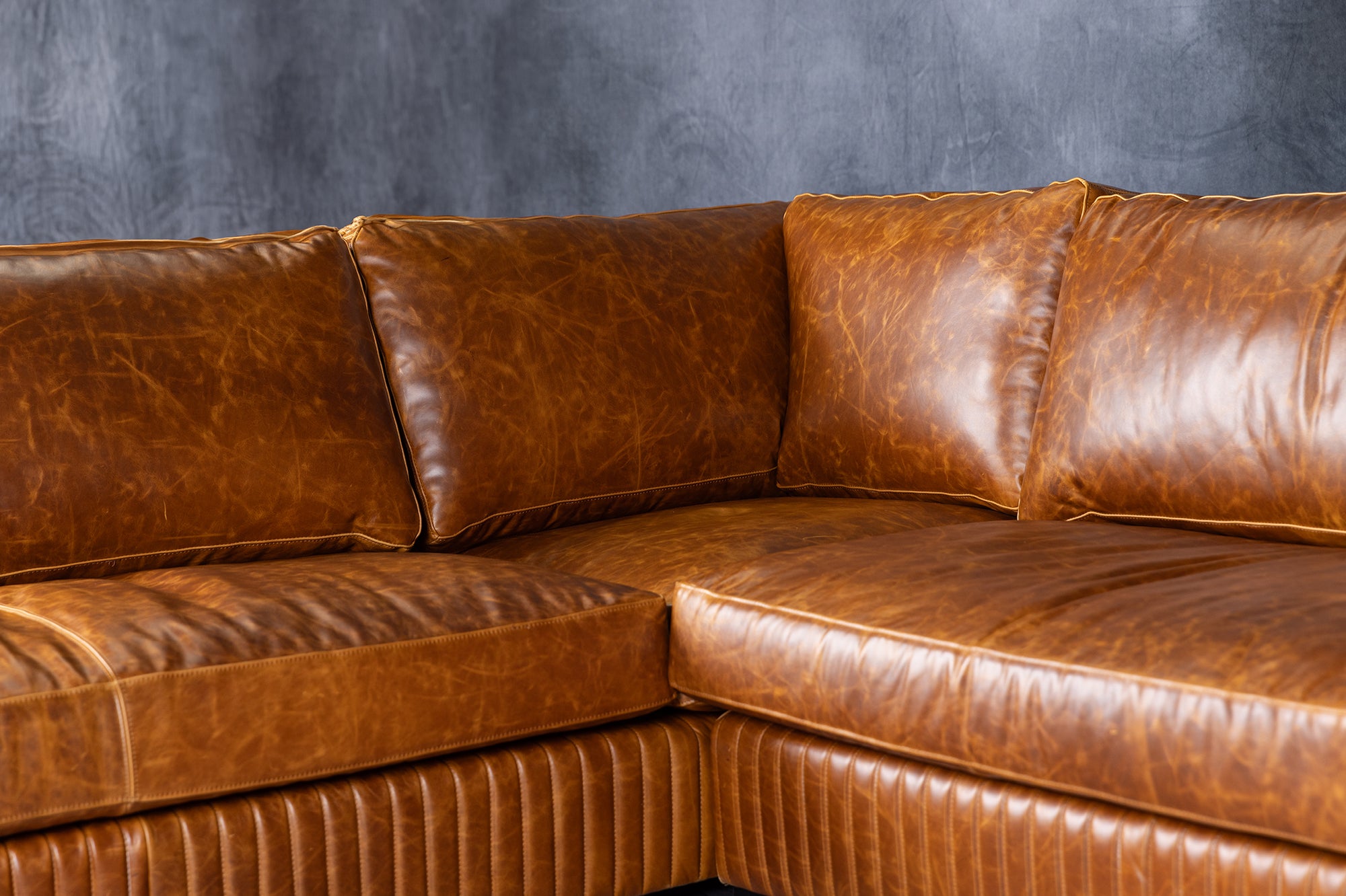 ROYAL ADMIRAL LEATHER SECTIONAL