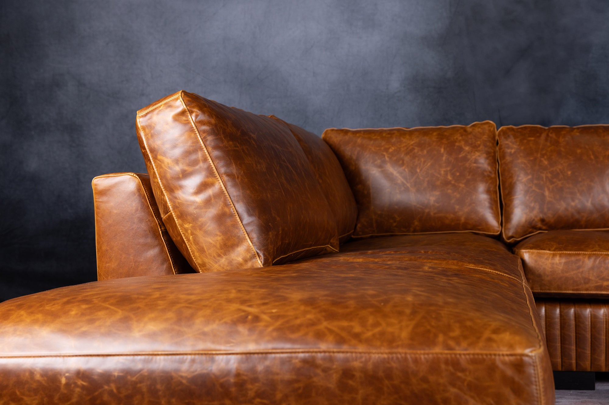 ROYAL ADMIRAL LEATHER SECTIONAL