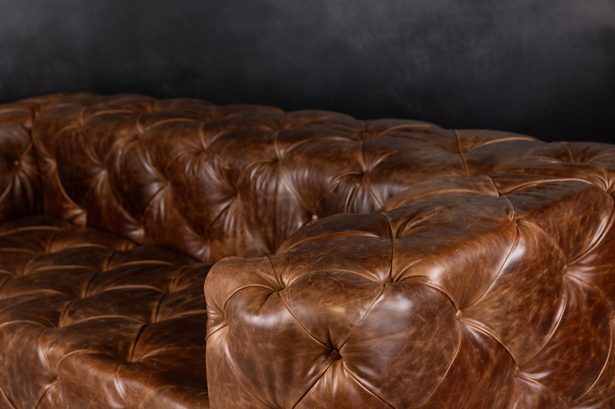 ROYAL DECADENCE LEATHER SOFA