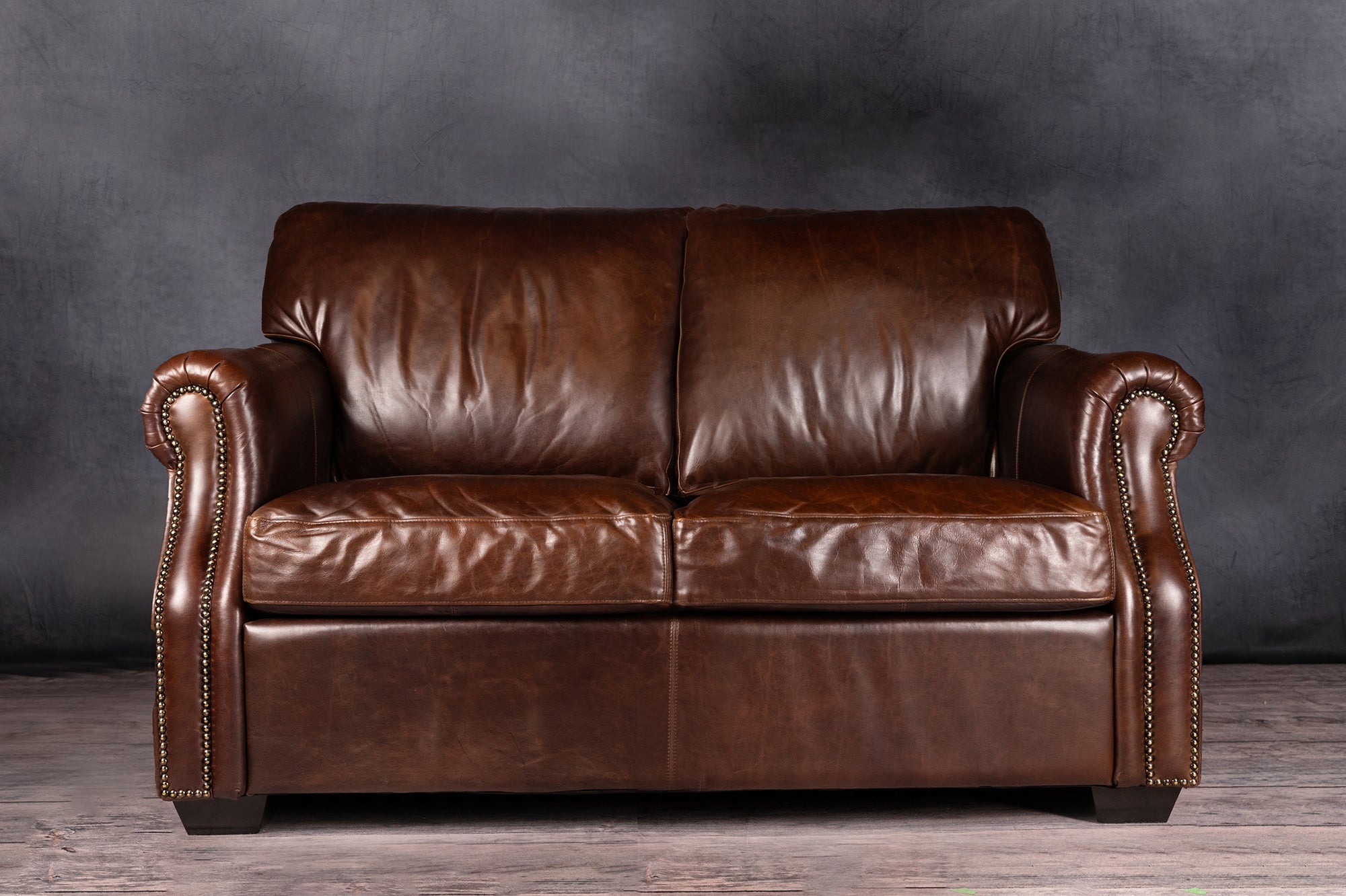 TEXAS LEATHER LOVESEAT