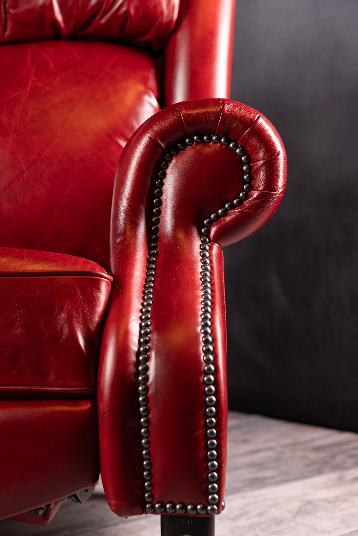 Red Leather Sofa