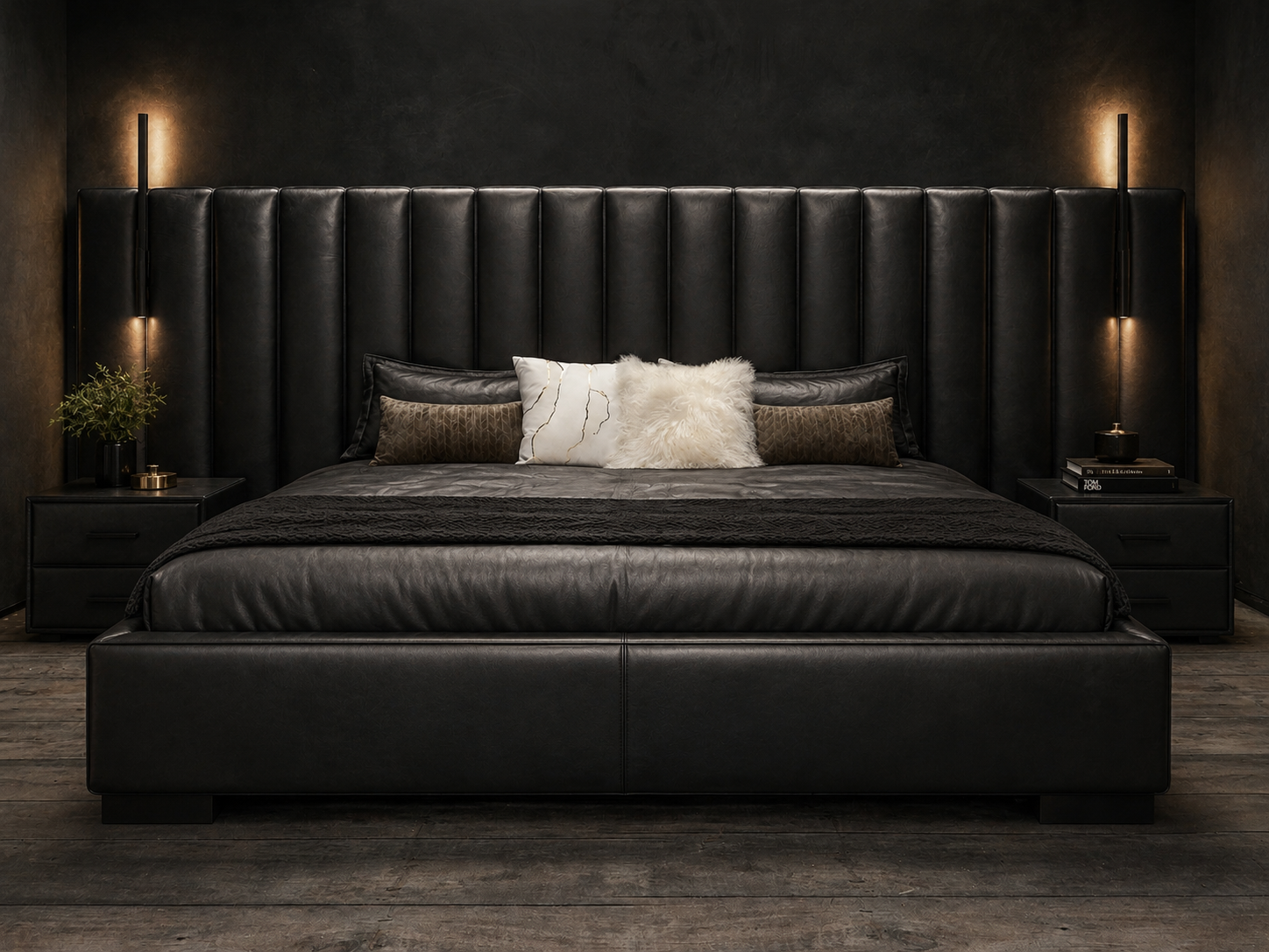 Milano Leather Bed