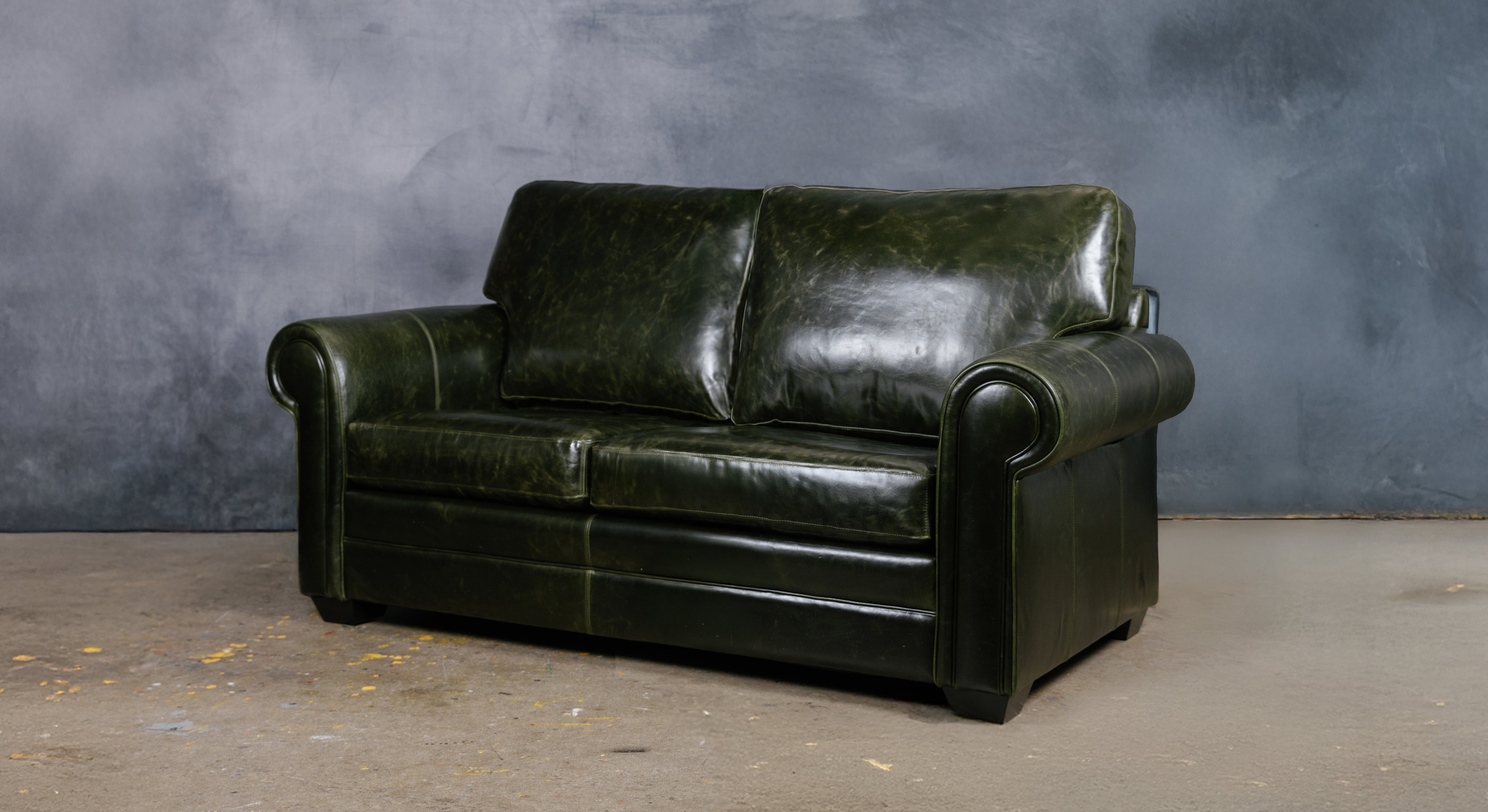 Surrey Leather Loveseat