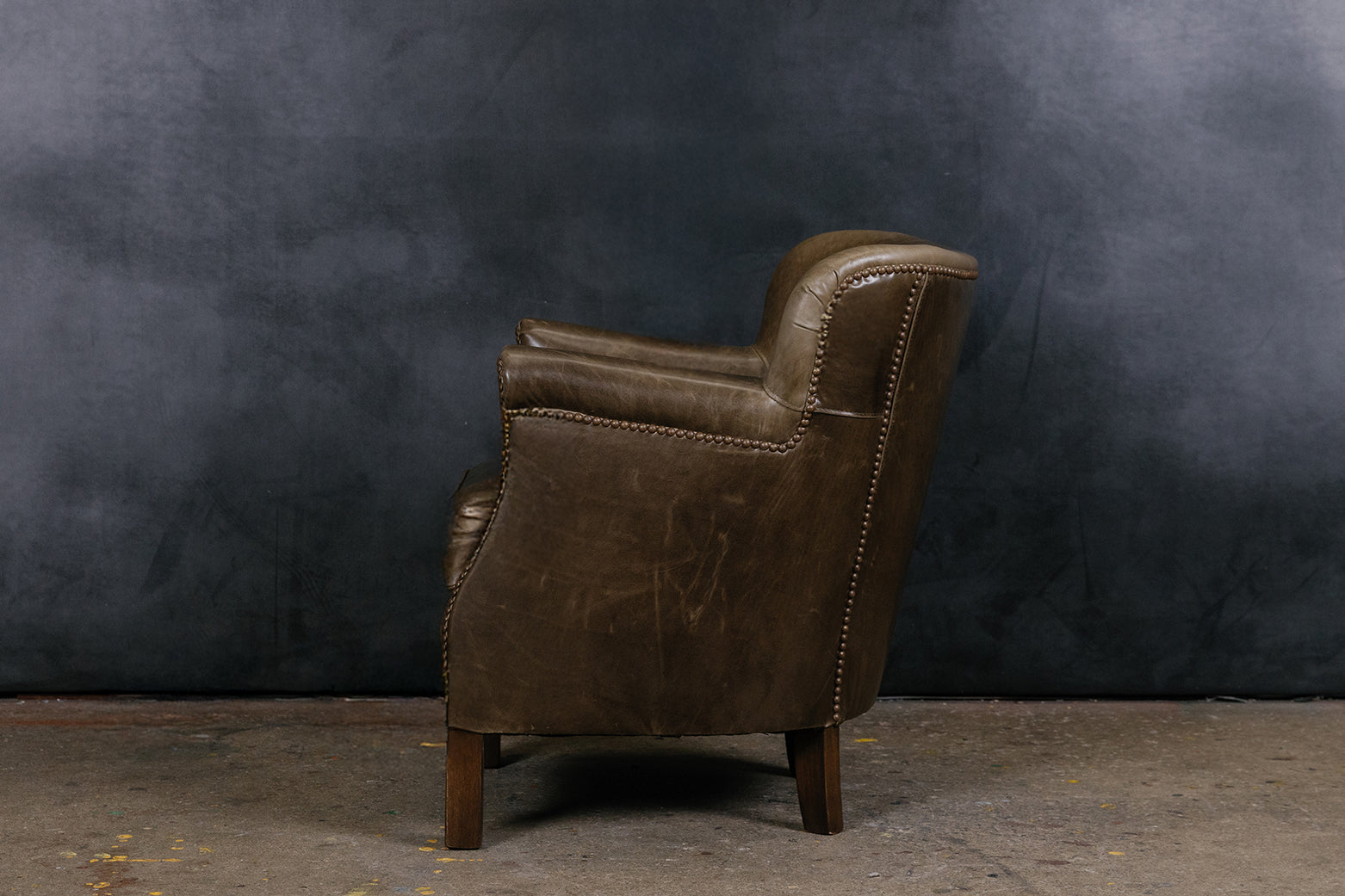 FAUTEUIL EN CUIR NAPOLÉON