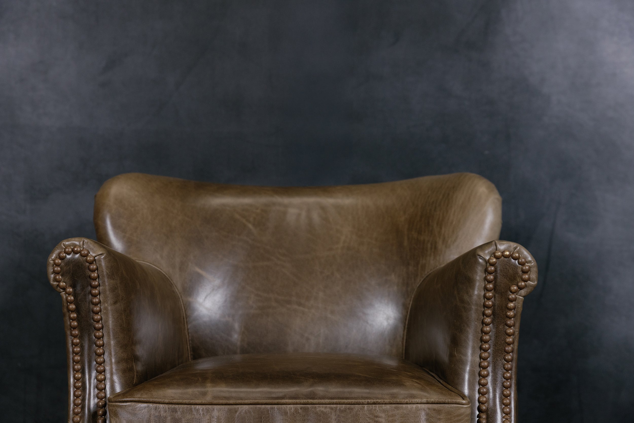 FAUTEUIL EN CUIR NAPOLÉON