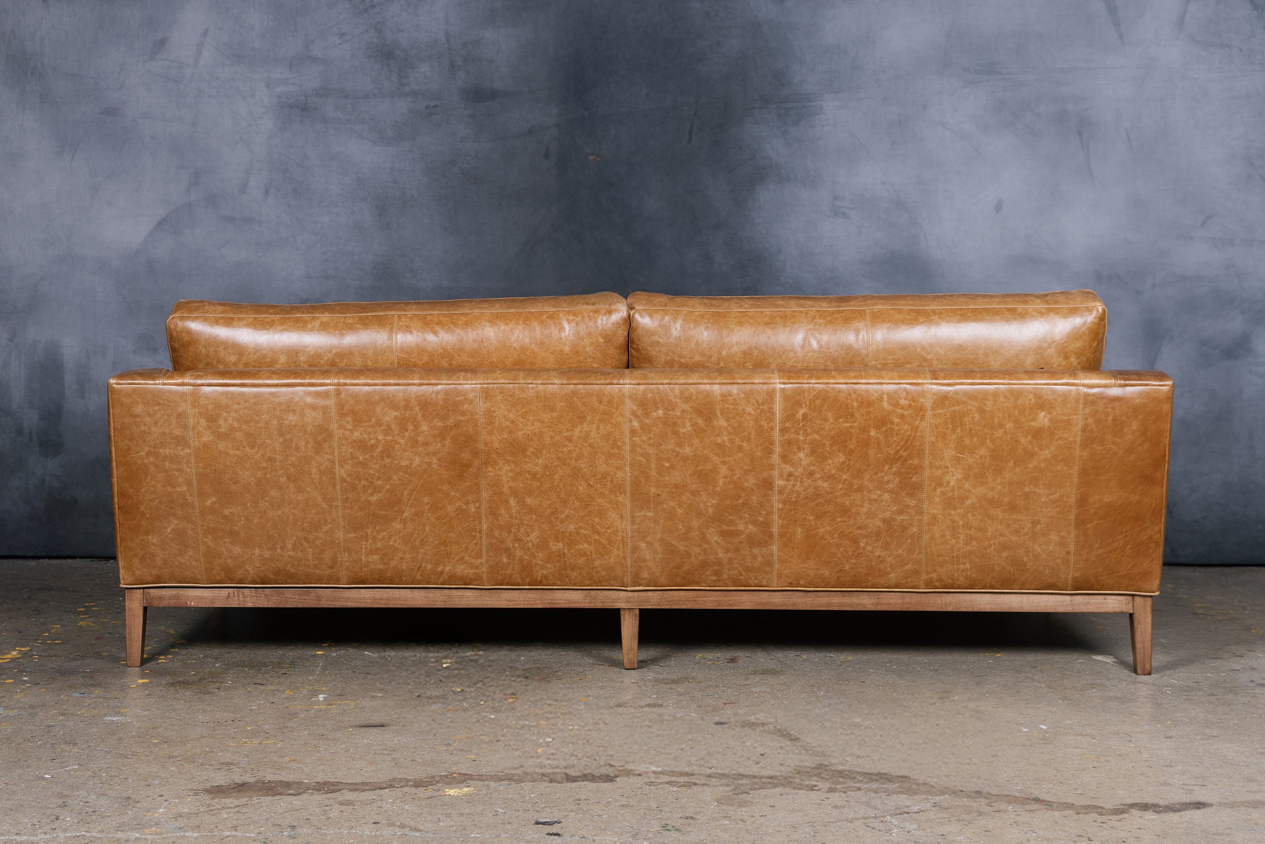 ITALIA SLOPE MODERN LEATHER SOFA