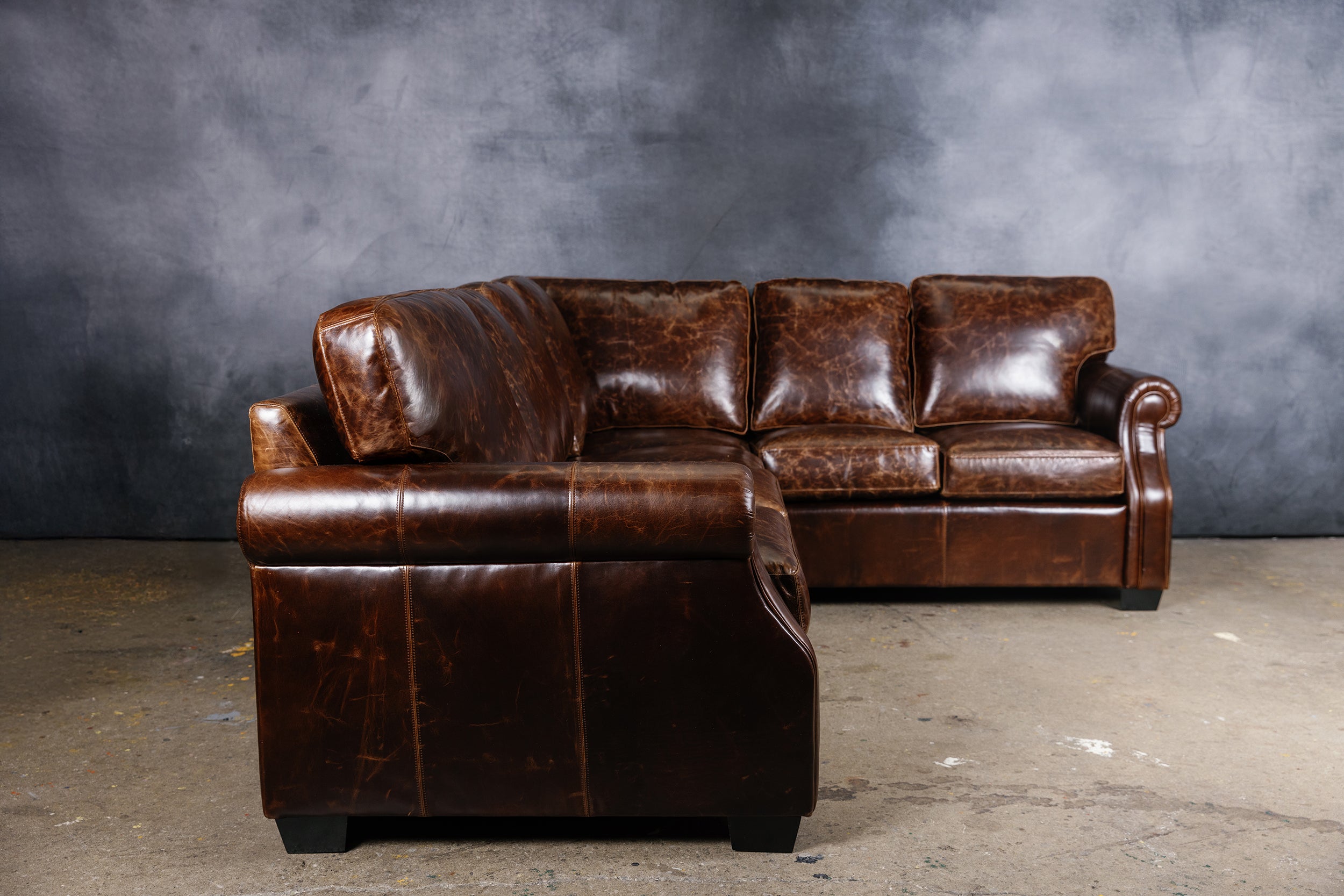 CANAPÉ D'ANGLE EN CUIR TEXAS