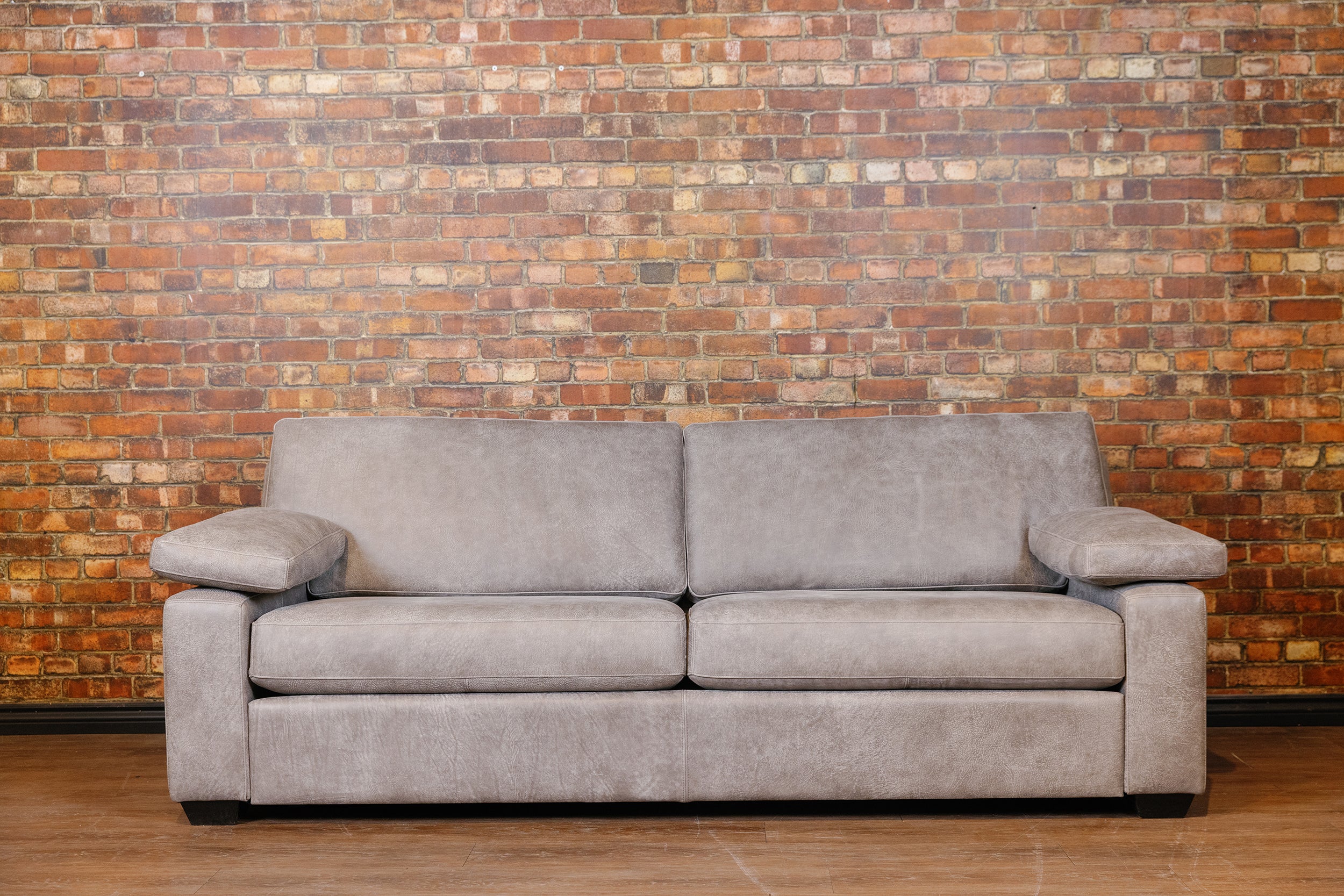 TRIBESMAN LEATHER SOFA FLOOR MODEL