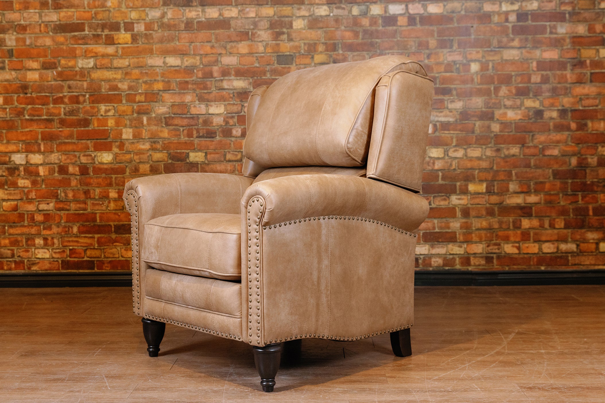JAMIESON WINGBACK RECLINER FLOOR MODEL RUSTIC
