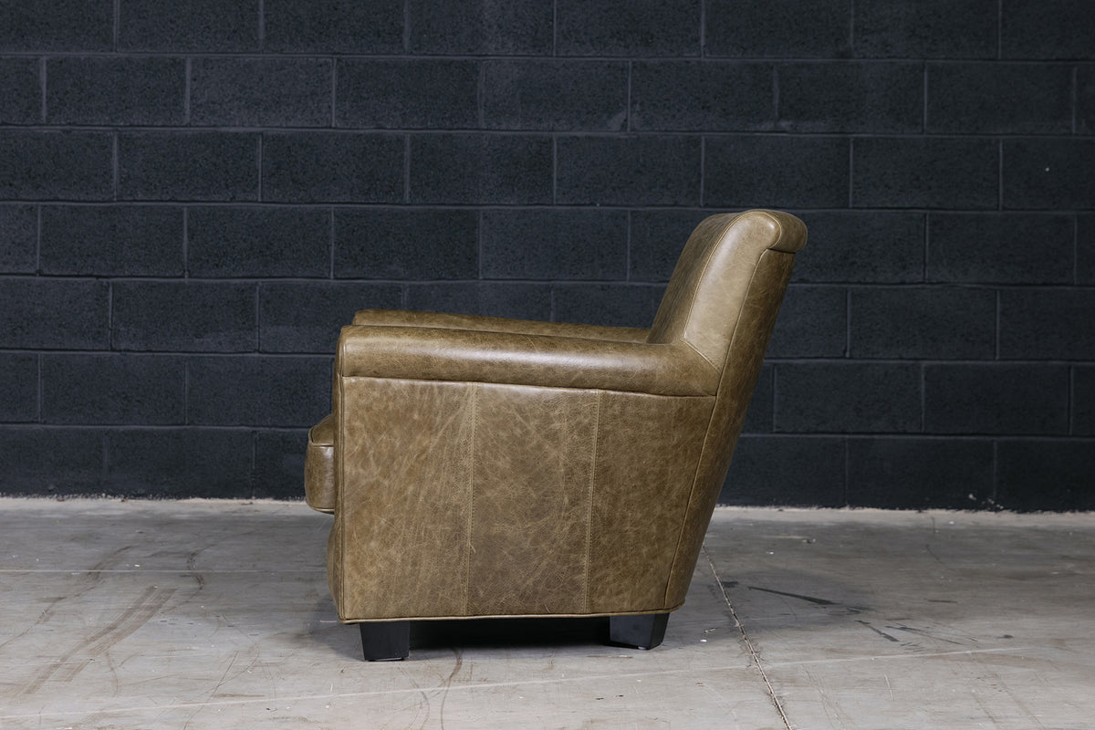 FAUTEUIL BAIGNOIRE EN CUIR BELFAST 
